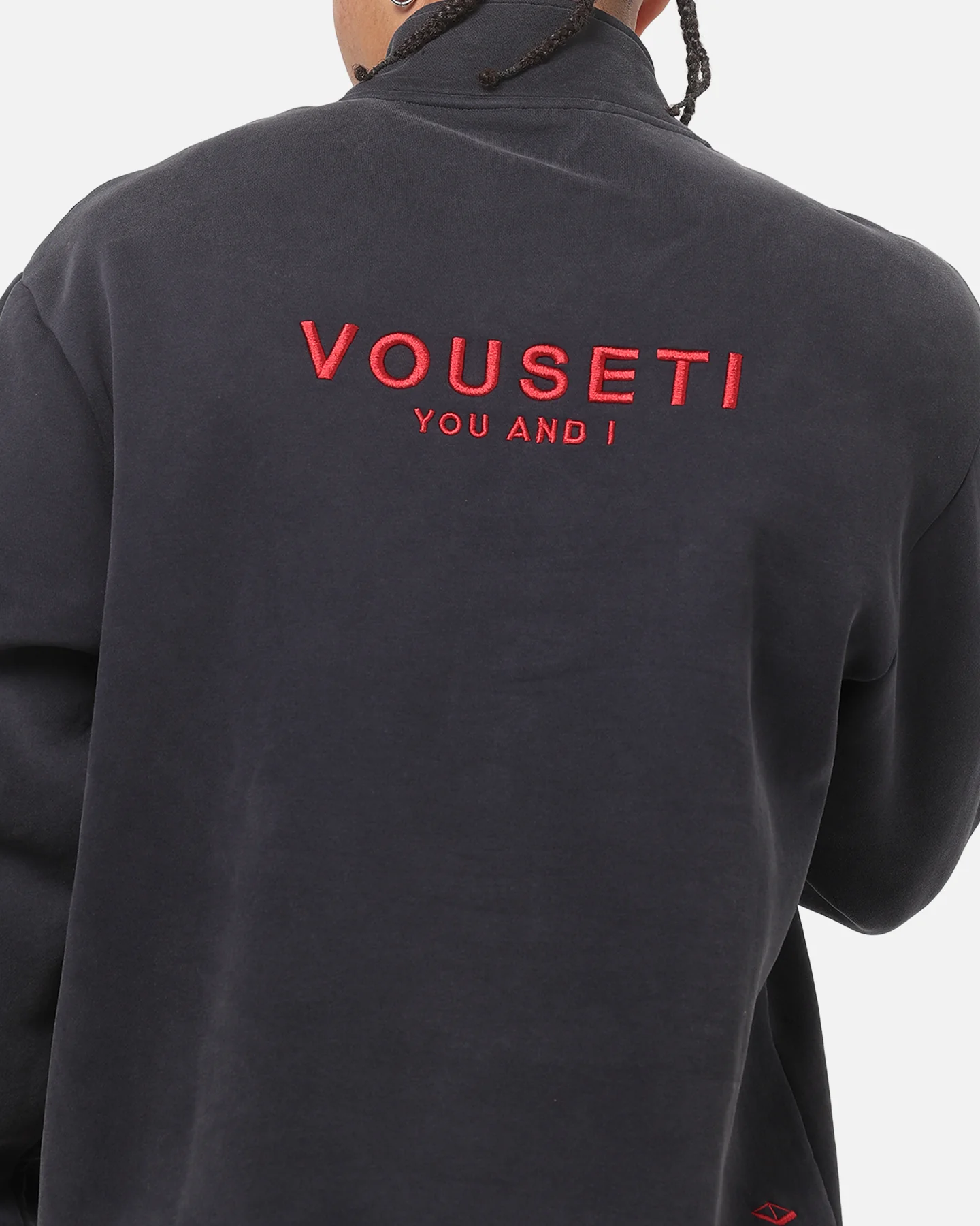 Vouseti The OG Quarter Zip Crewneck Navy - Image 7
