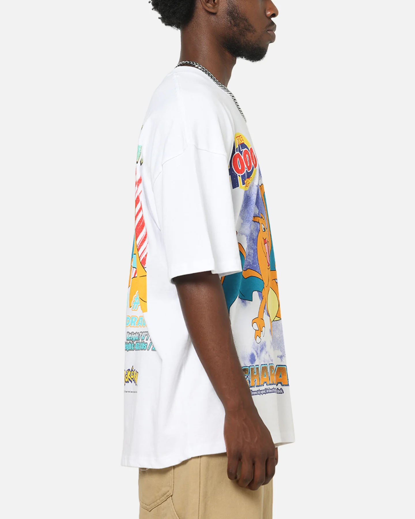 The Pokémon Collection By 73Studio Charizard T-Shirt White - Image 5