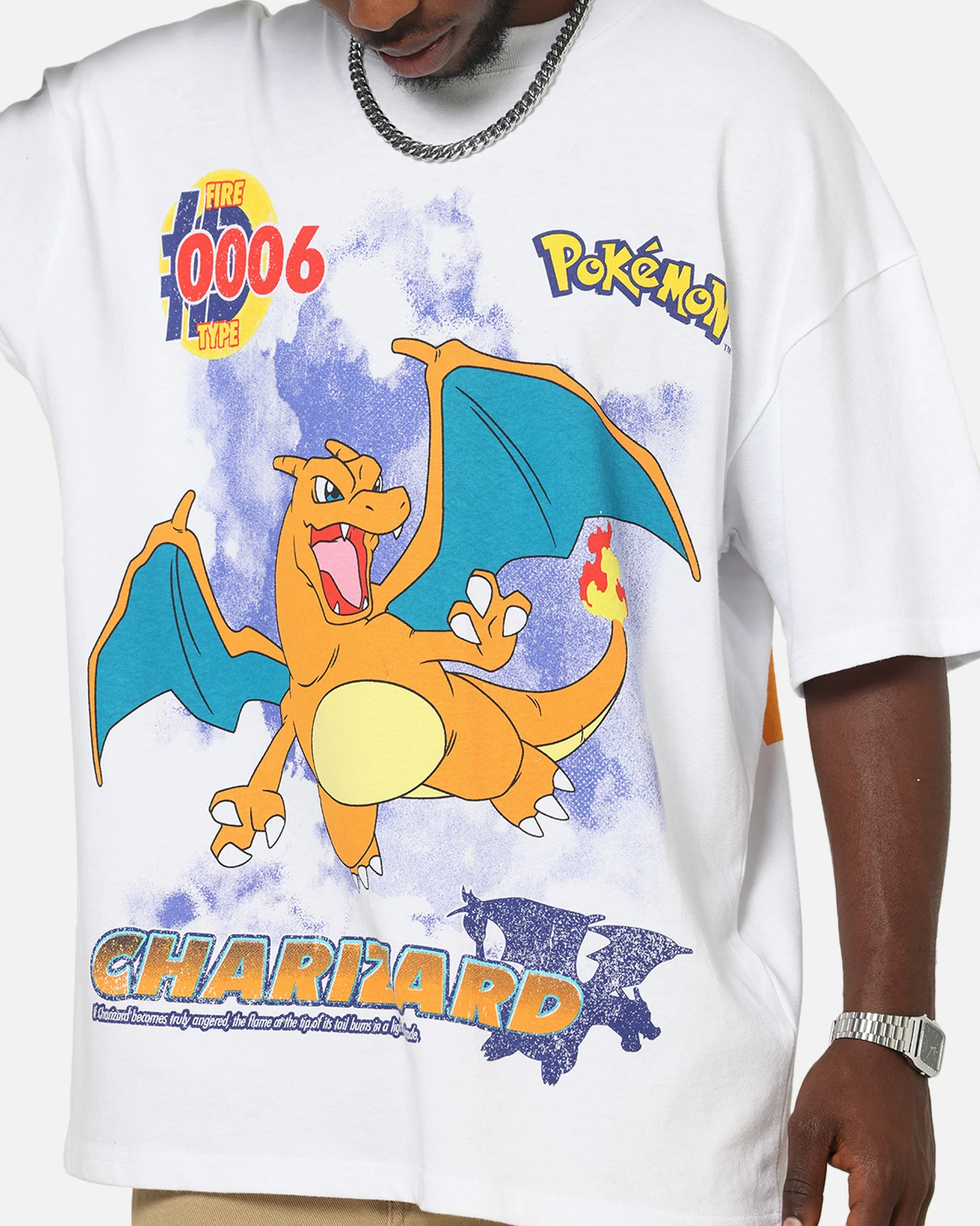 The Pokémon Collection By 73Studio Charizard T-Shirt White - Image 7