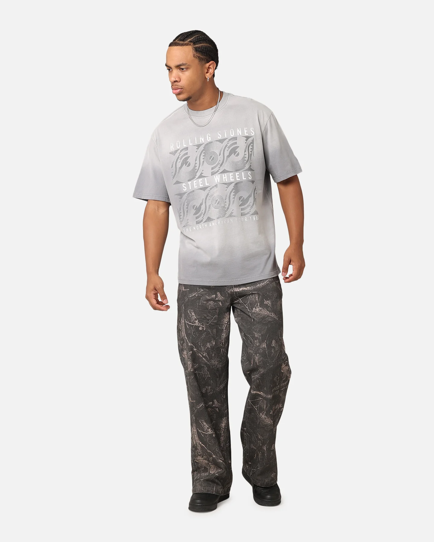 The Rolling Stone The Stones Sunfade T-Shirt Sun Washed Blue - Image 3