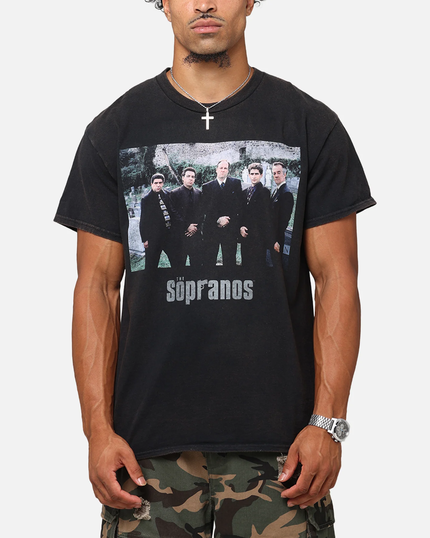 The Sopranos Family Portrait T-Shirt Black Vintage