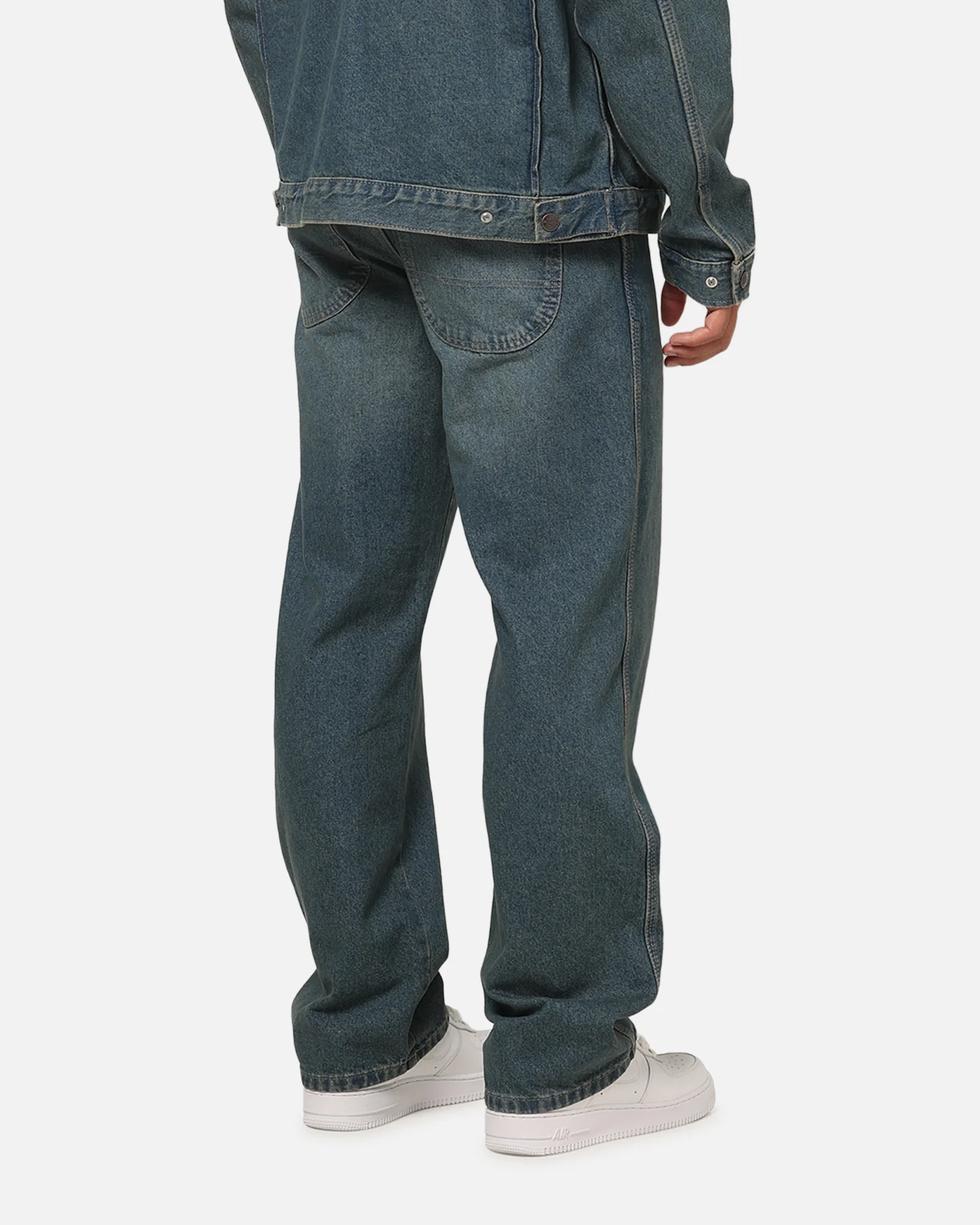 Dickies Thomasville Straight Leg Jeans Khaki Tinted Blue - Image 4