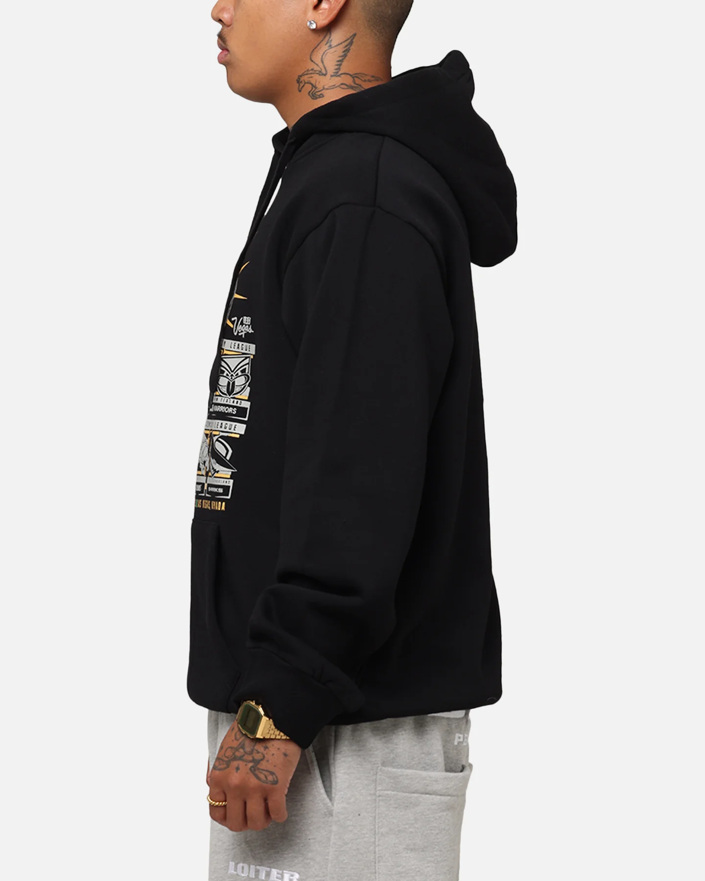 Tidwell NRL 2025 Las Vegas Round Sign Hoodie Black - Image 5