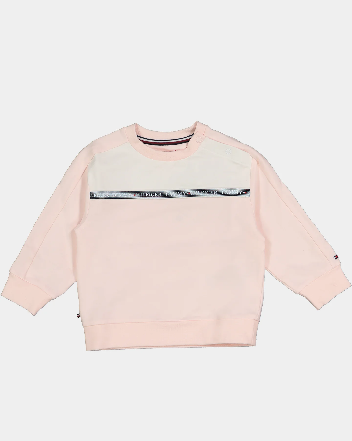 Tommy Hilfiger Kids' Baby Tape Crewneck Set Pink - Image 2