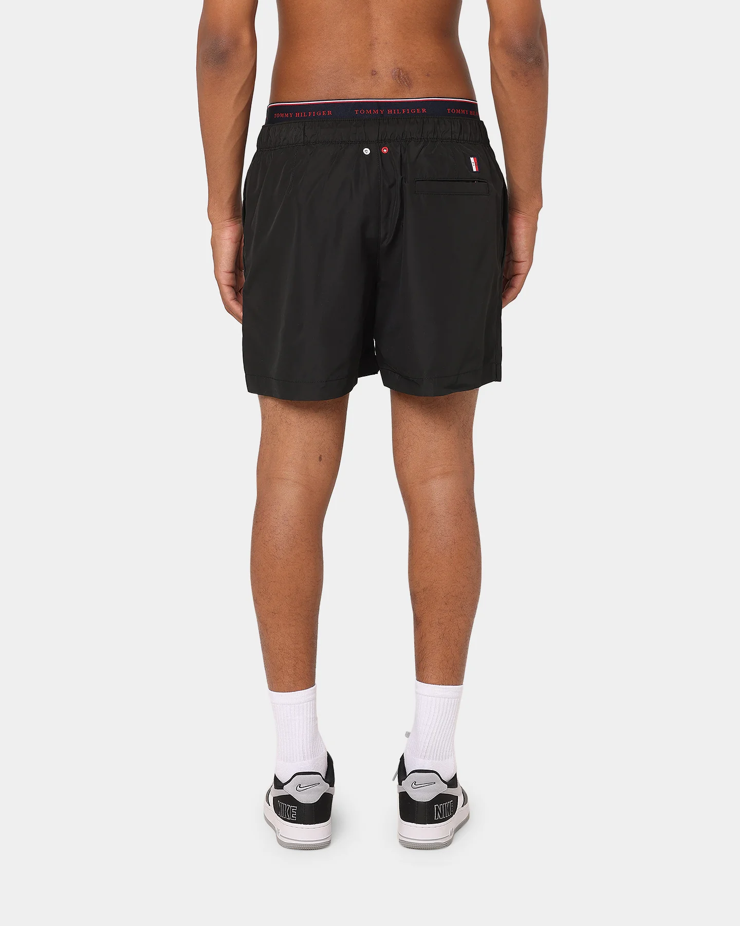 Tommy Hilfiger Logoline Drawstring Swim Shorts Black - Image 4