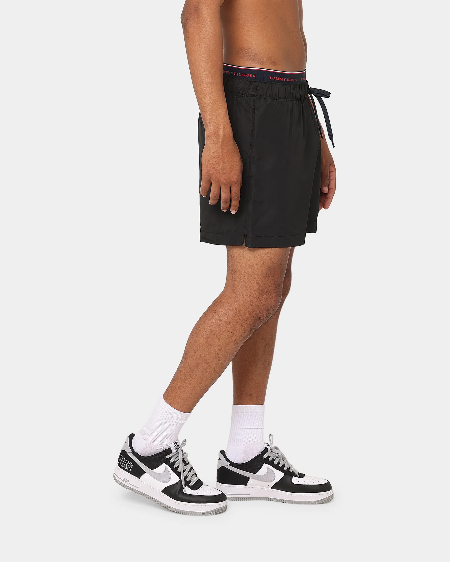 Tommy Hilfiger Logoline Drawstring Swim Shorts Black - Image 5
