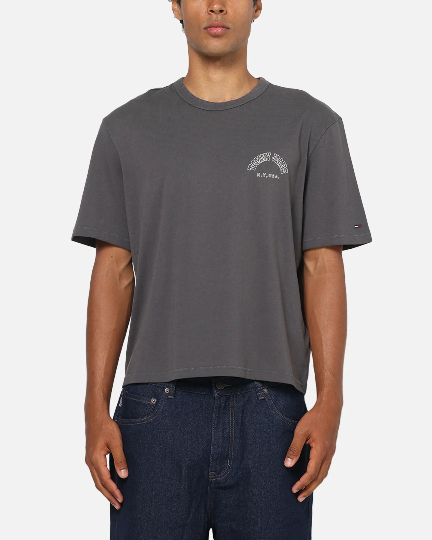 Tommy Jeans Arch Western Backprint T-Shirt Washed Black - Image 2