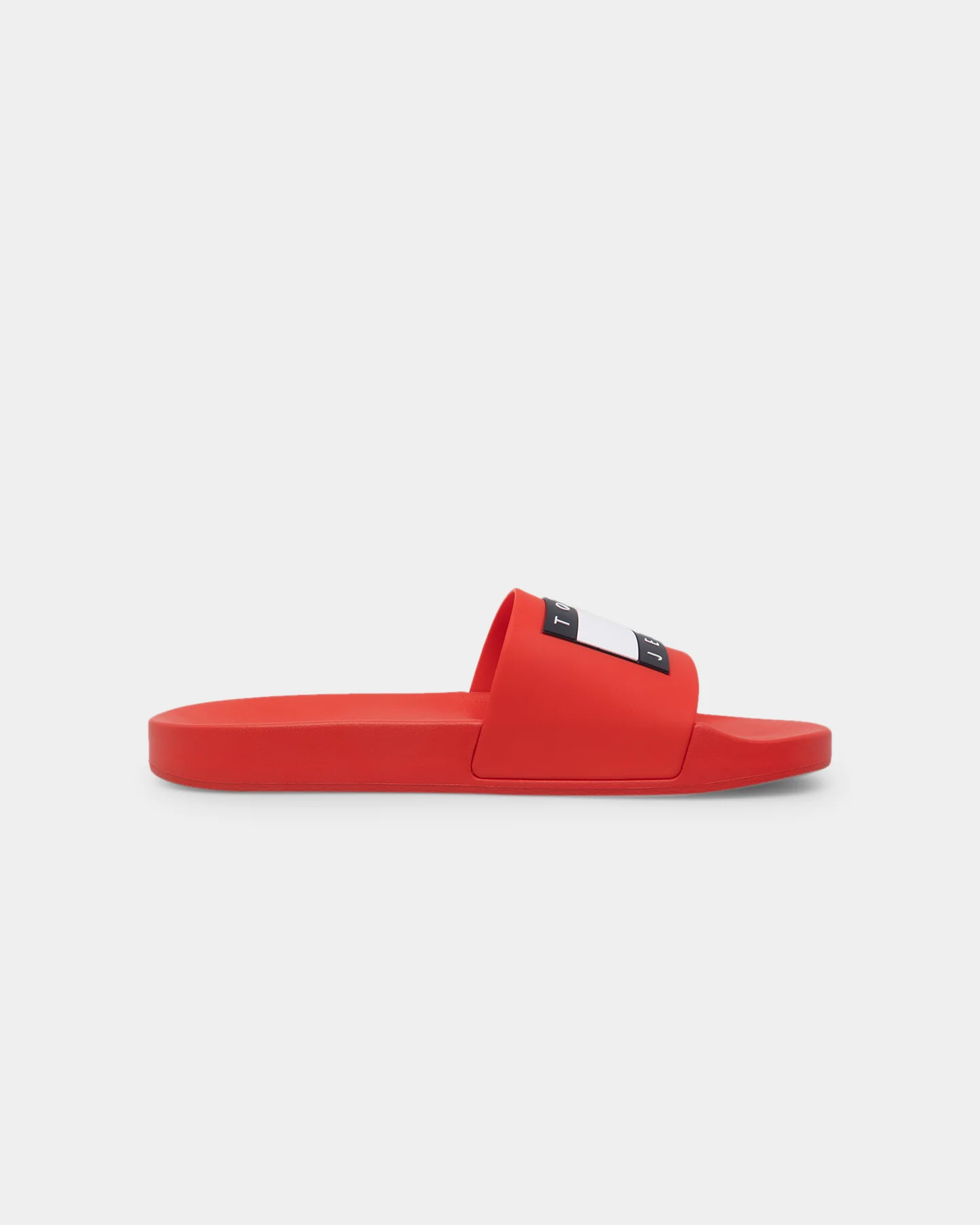 Tommy Jeans Essential Contoured Pool Slides Deep Crimson - Image 5