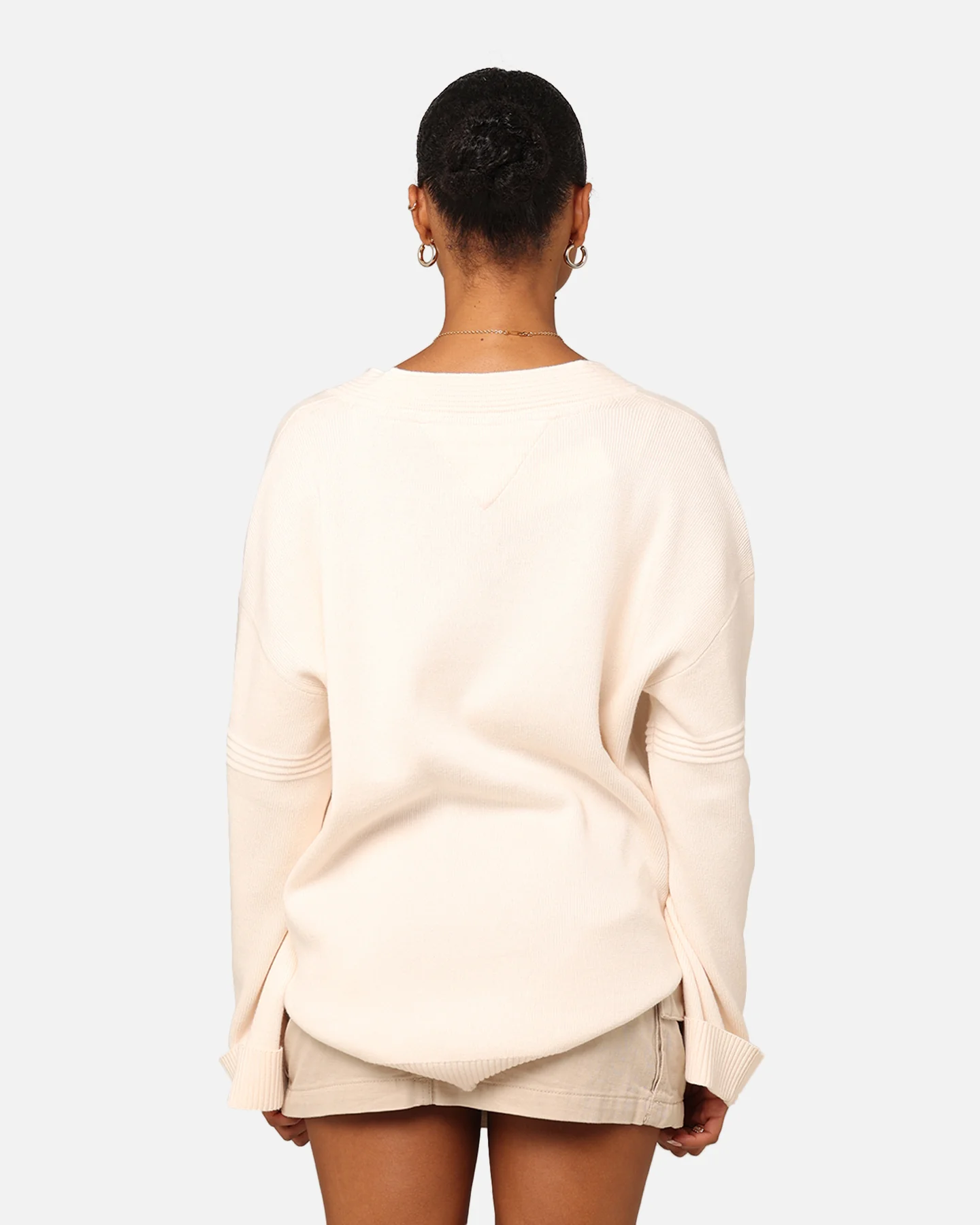 Tommy Jeans Oversized Grunge Sweatshirt Ancient White - Image 4