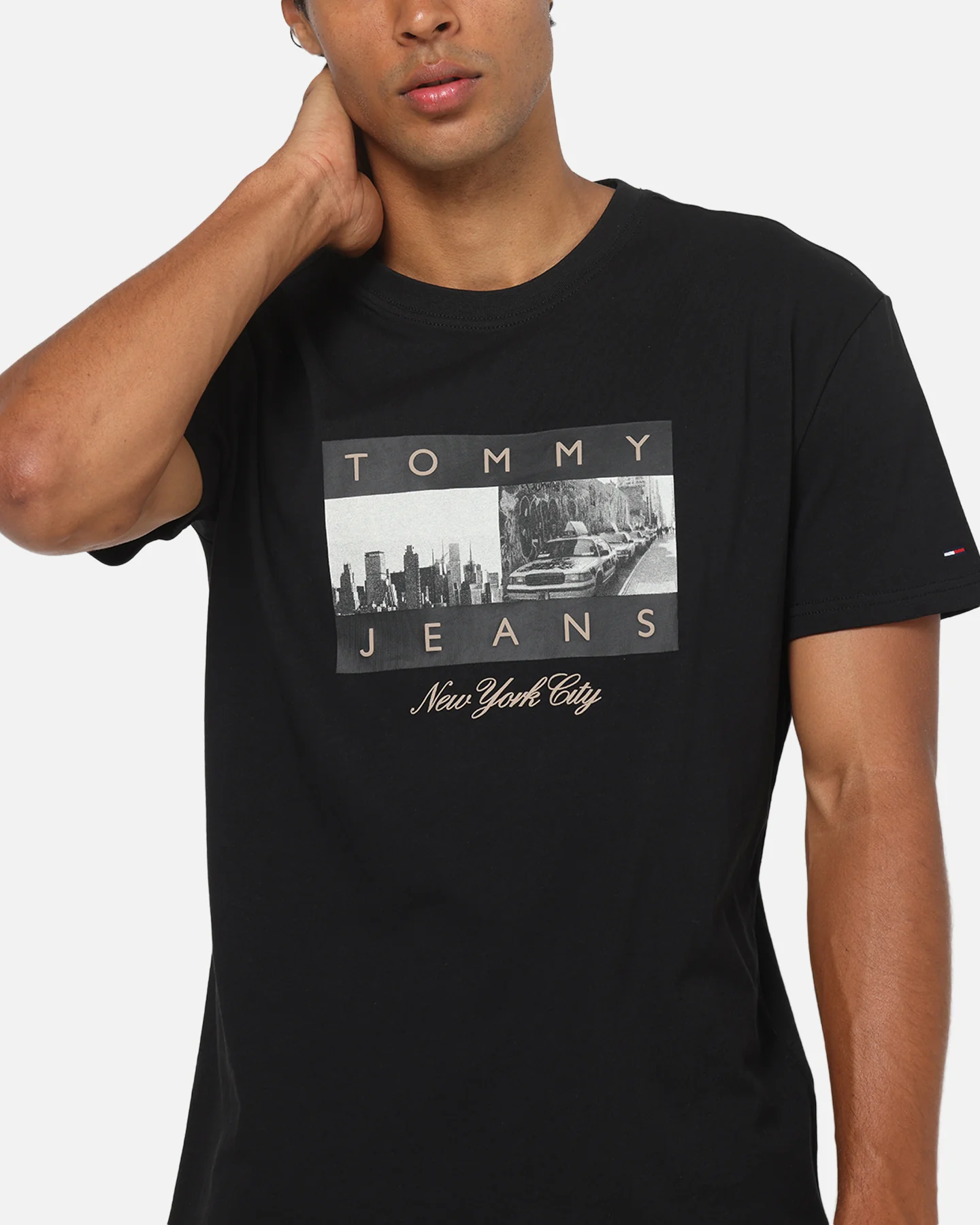 Tommy Jeans Photo Flag T-Shirt Black - Image 6