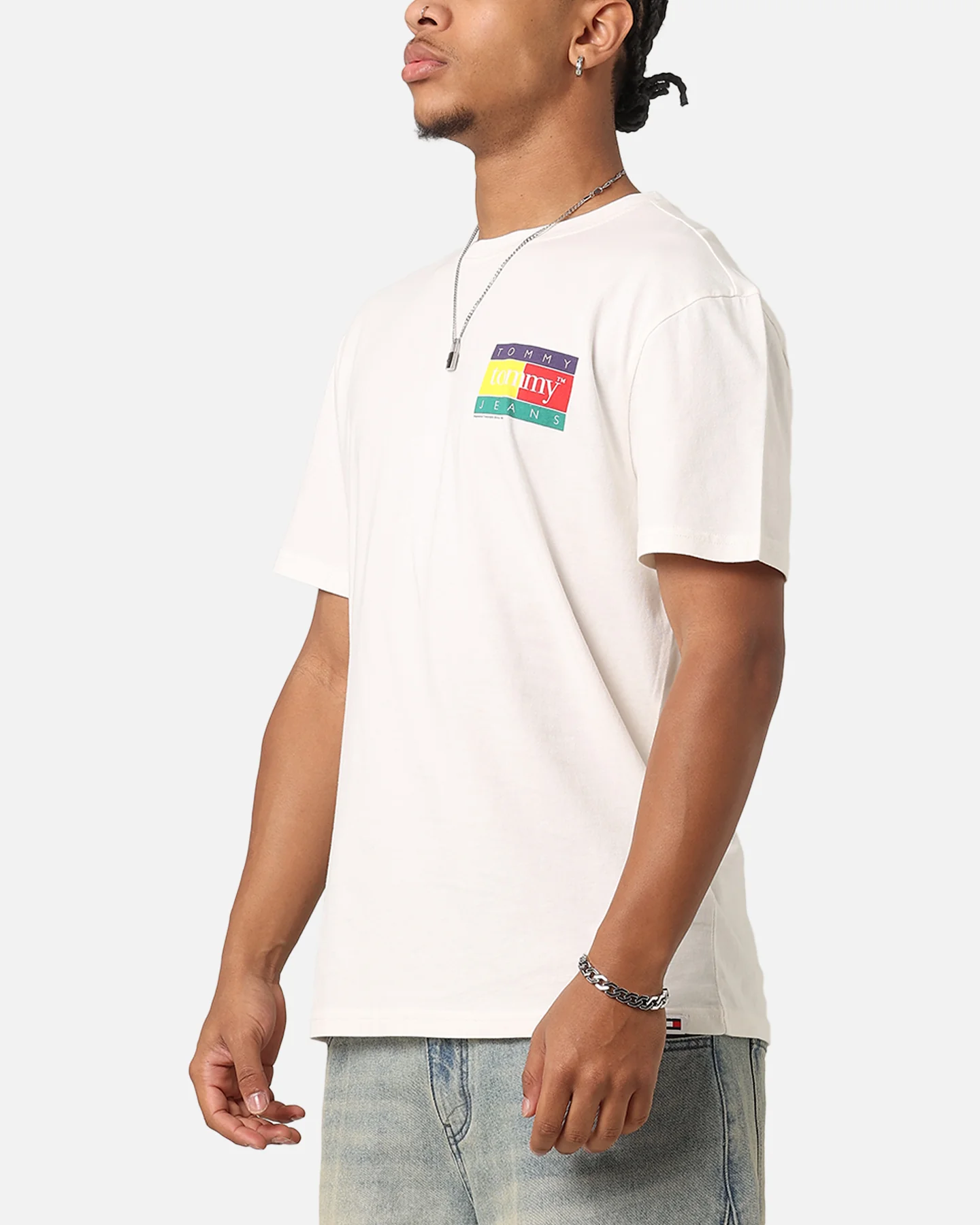 Tommy Jeans Pop Color Flag T-Shirt Ancient White - Image 6