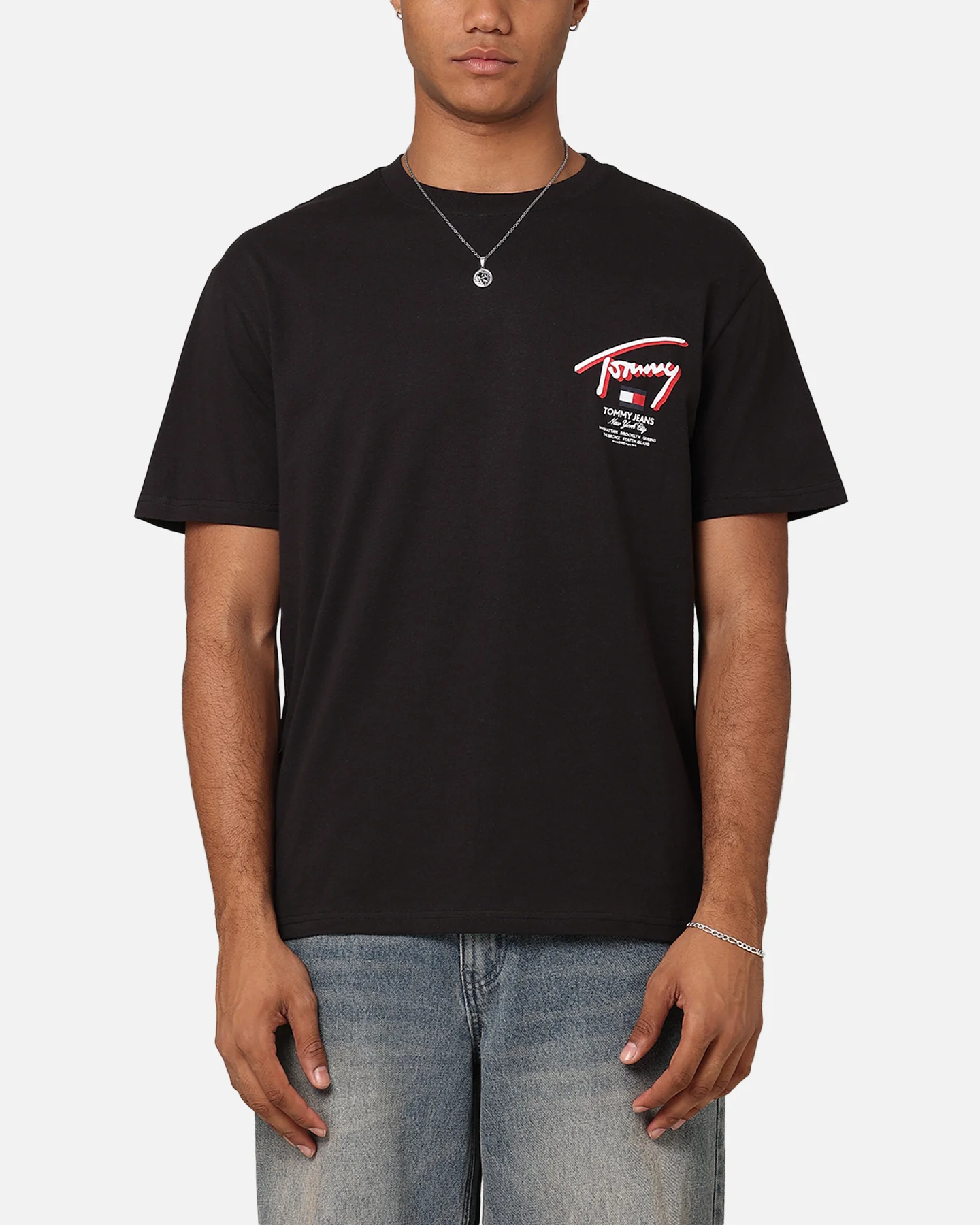 Tommy Jeans Reg 3D Street Signature T-Shirt Black - Image 2