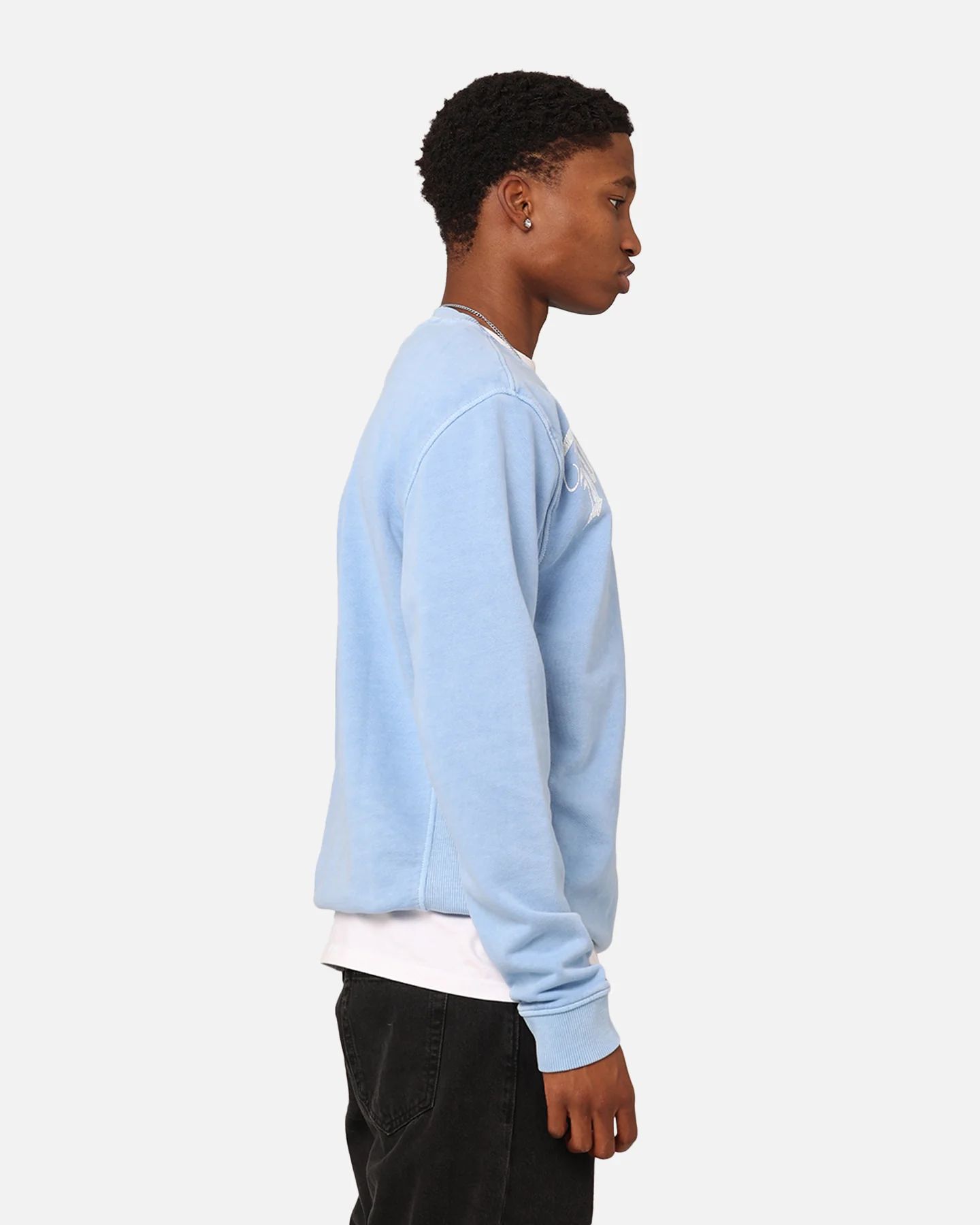 Tommy Jeans Relaxed Grunge Arch Crewneck Chambray Blue - Image 5