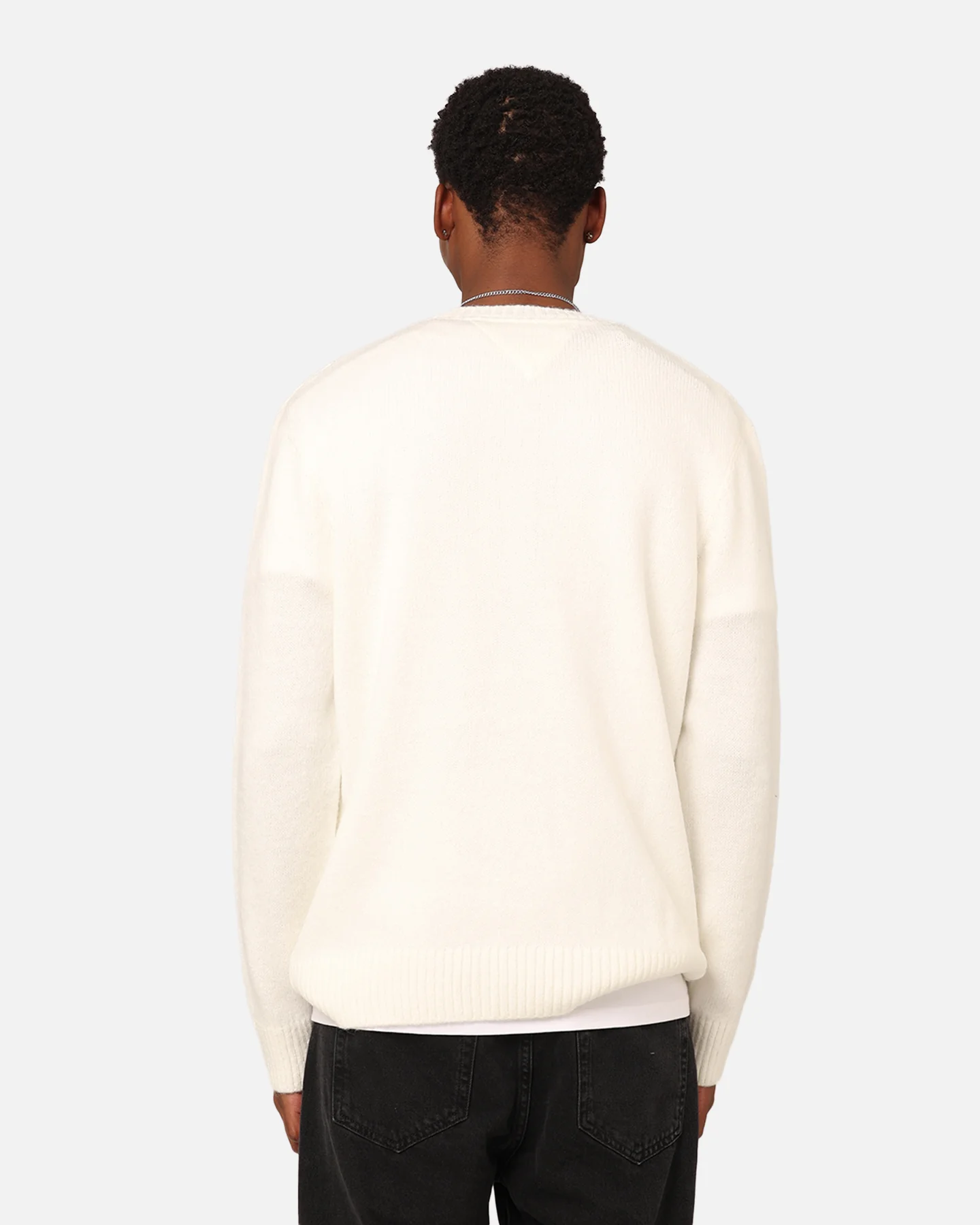 Tommy Jeans Relaxed New Varsity Sweater Ancient White - Image 4