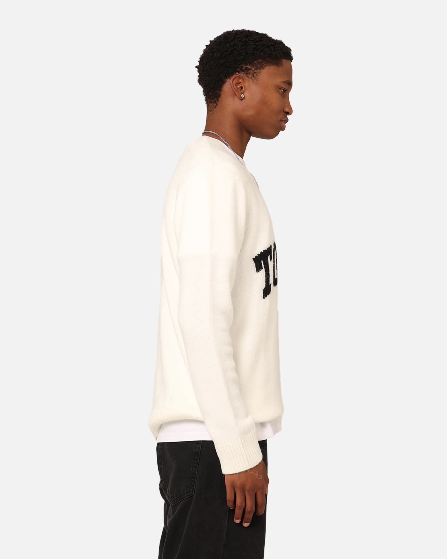 Tommy Jeans Relaxed New Varsity Sweater Ancient White - Image 5