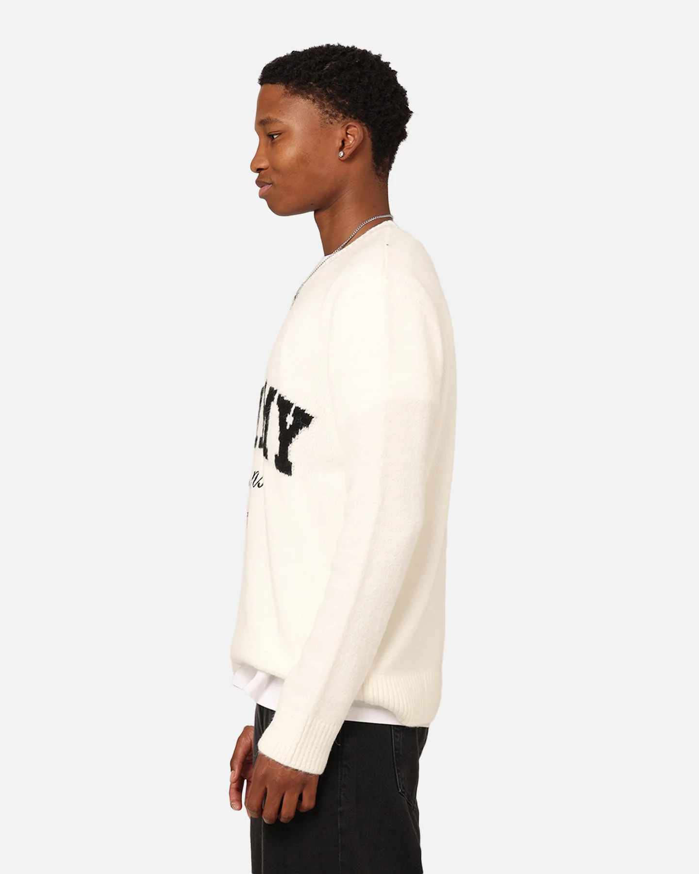 Tommy Jeans Relaxed New Varsity Sweater Ancient White - Image 6