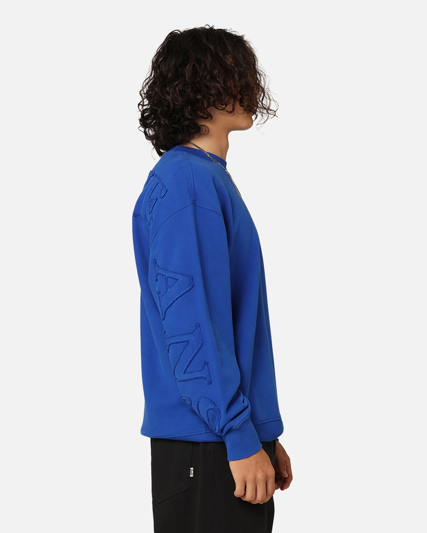 Tommy Jeans Relaxed Tonal Appliqué Crewneck Ultra Blue - Image 6