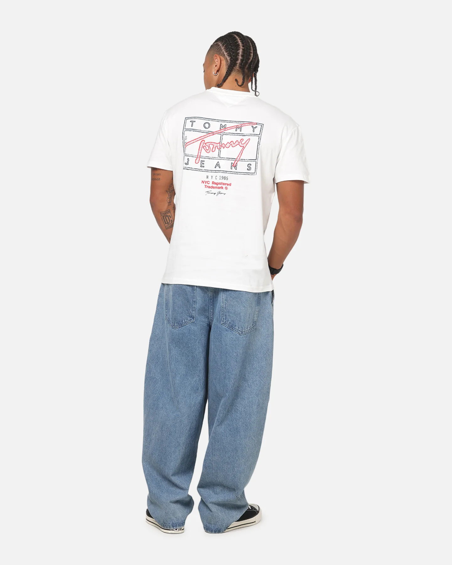 Tommy Jeans Spray T-Shirt Ecru - Image 3