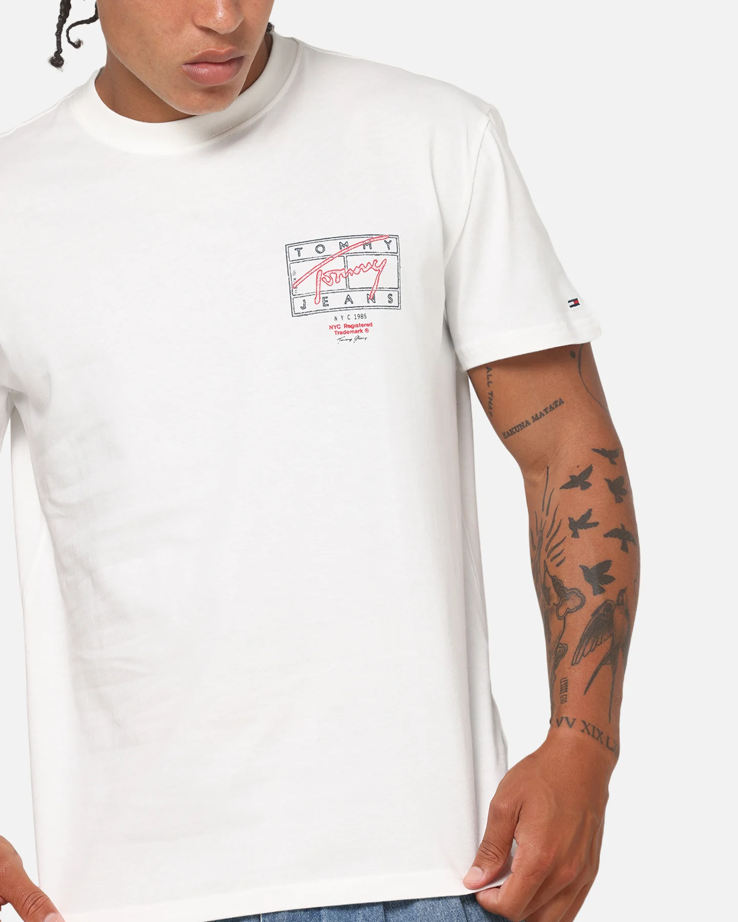 Tommy Jeans Spray T-Shirt Ecru - Image 8