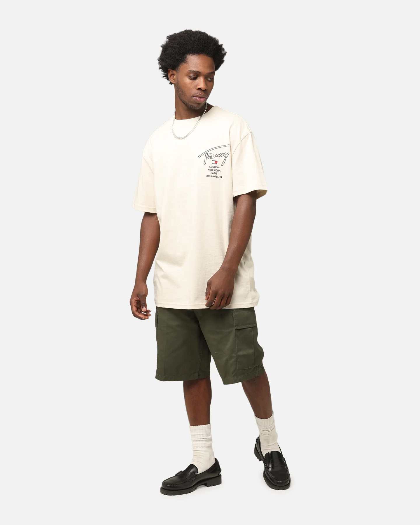 Tommy Jeans TJM City Twist T-Shirt Newsprint - Image 4
