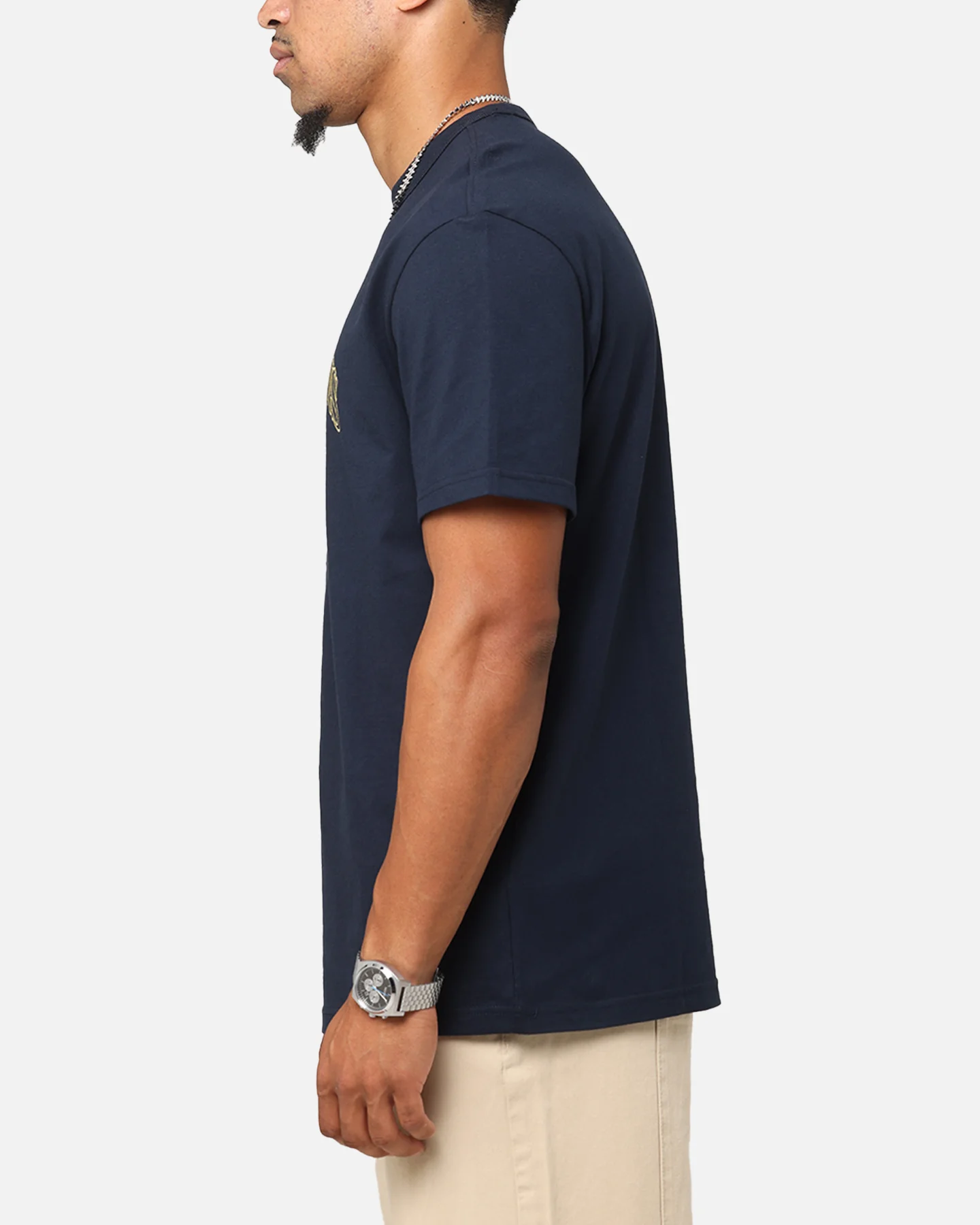Tommy Jeans TJM Gold Crest T-Shirt Dark Night Navy - Image 5