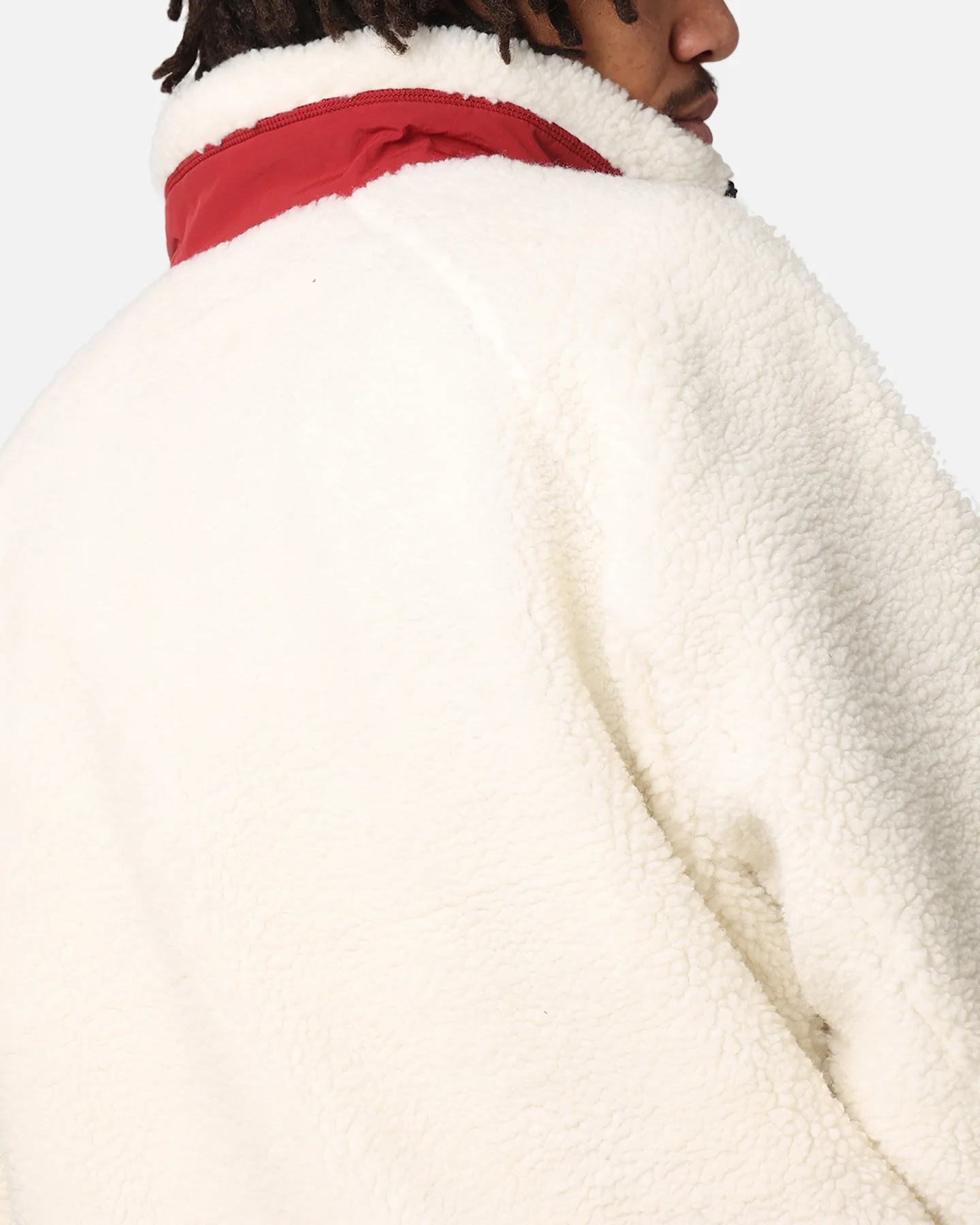 Tommy Jeans TJM Outdoor Teddy Jacket Ancient White/Multi - Image 6