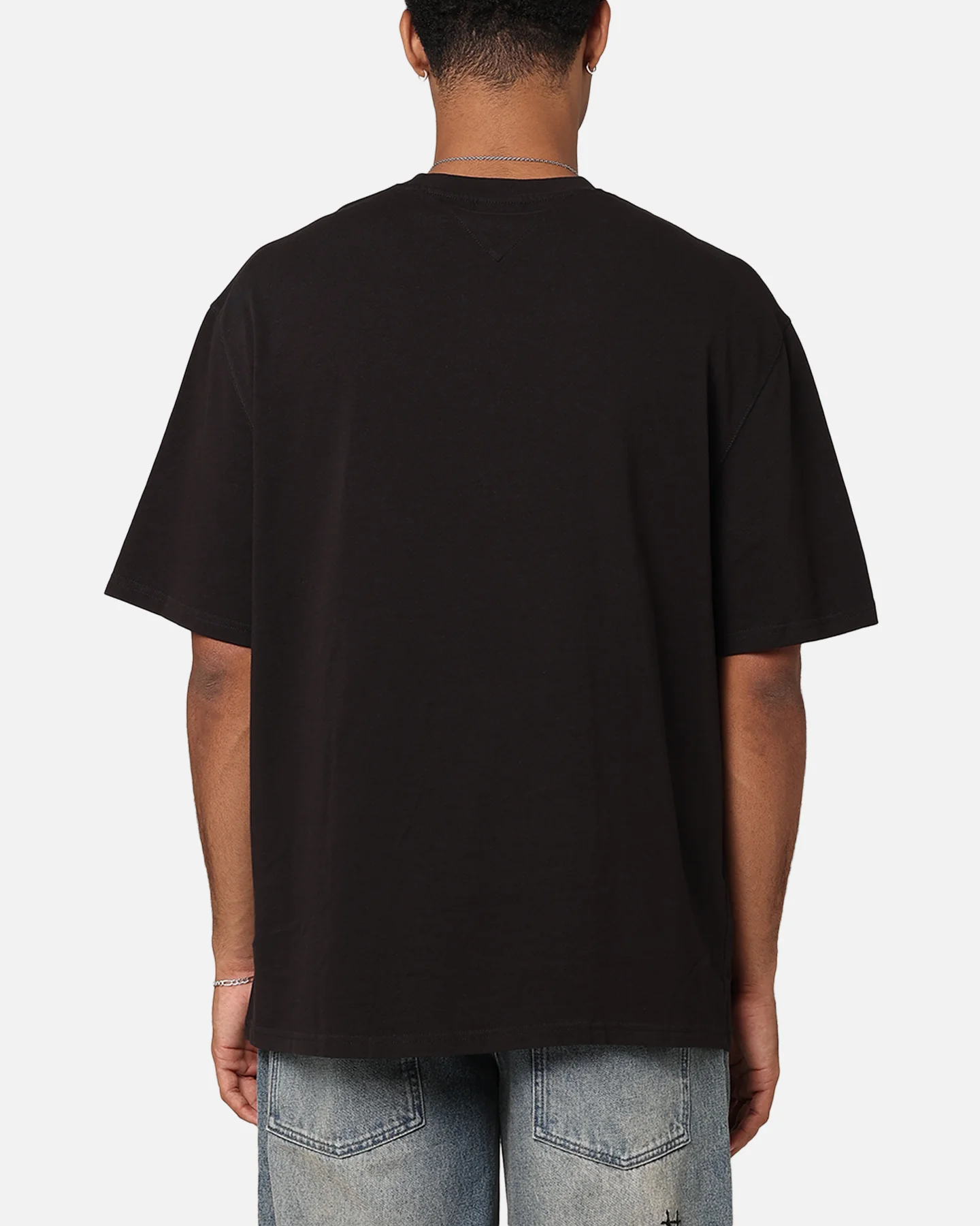 Tommy Jeans TJM OVZ Serif Linear T-Shirt Black - Image 3