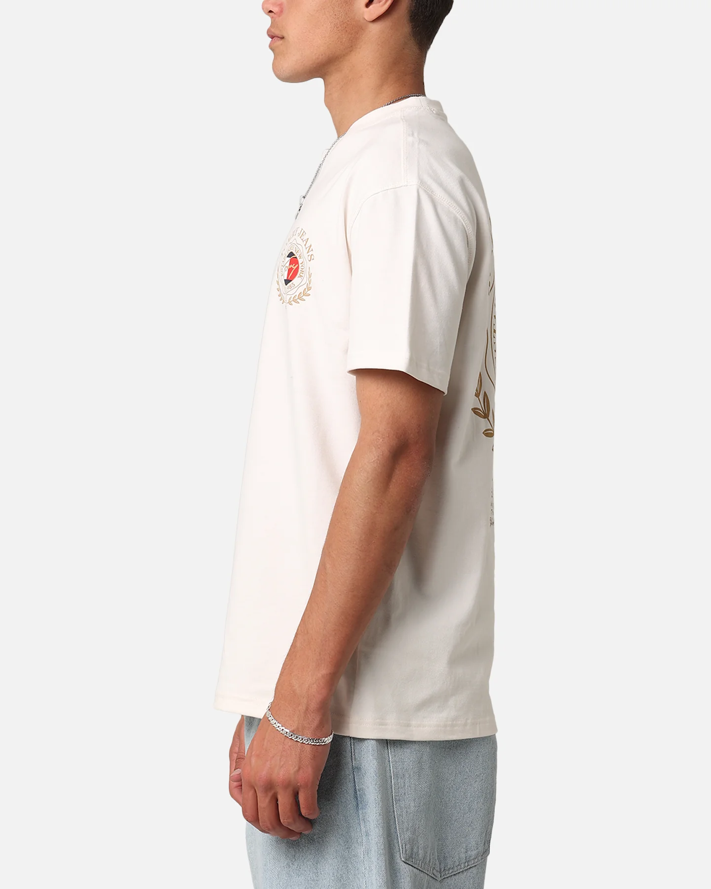 Tommy Jeans TJM Prep Explorer Luxe T-Shirt Ancient White - Image 6