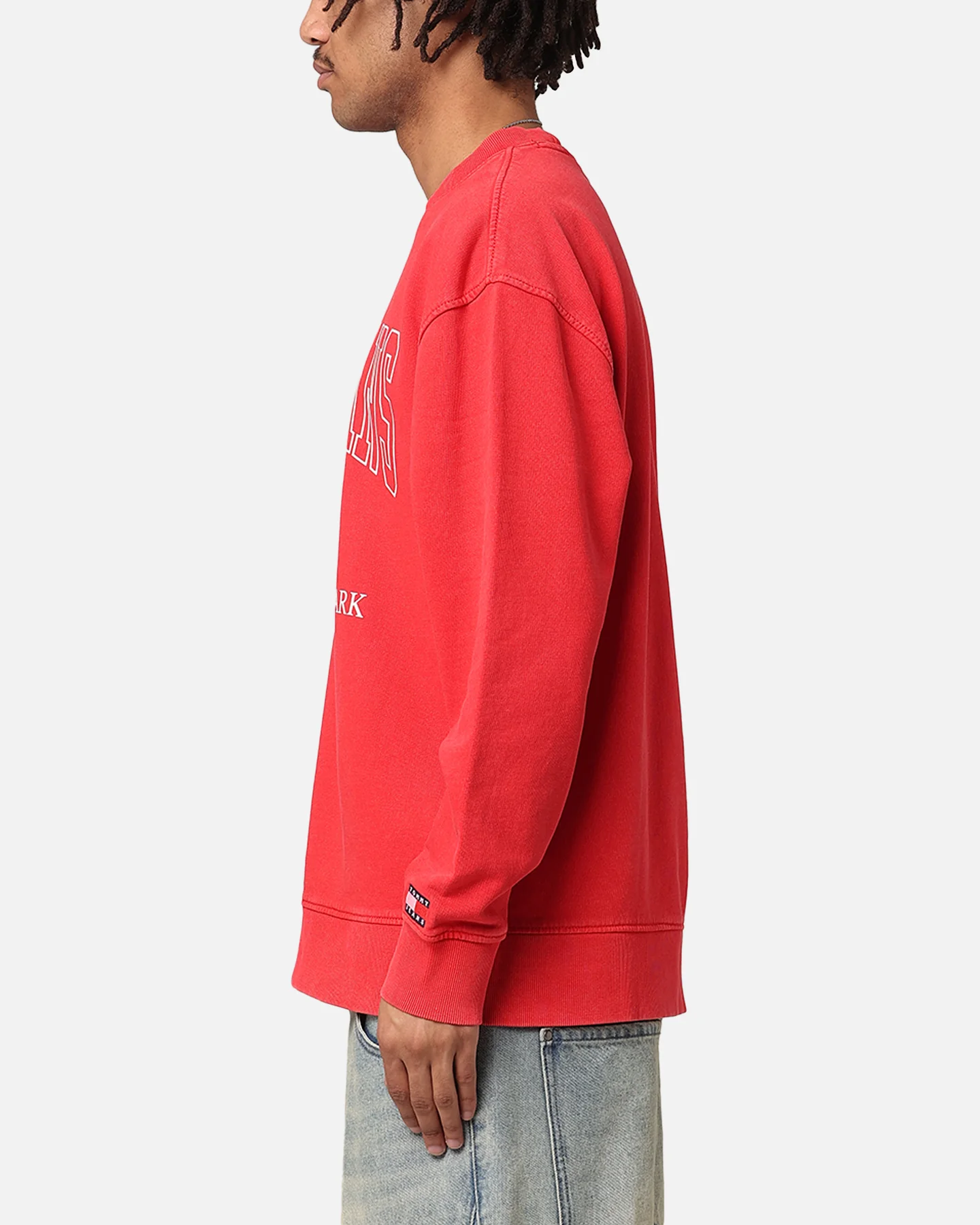Tommy Jeans TJM Relax Archive Crewneck Deep Crimson - Image 5