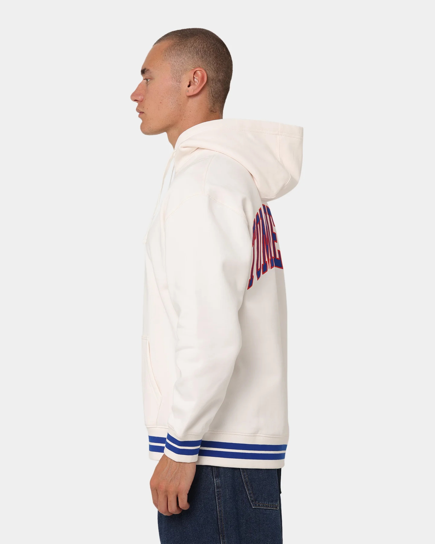 Tommy Jeans TJM Relaxed Collegiate Hoodie Ancient White - Image 7
