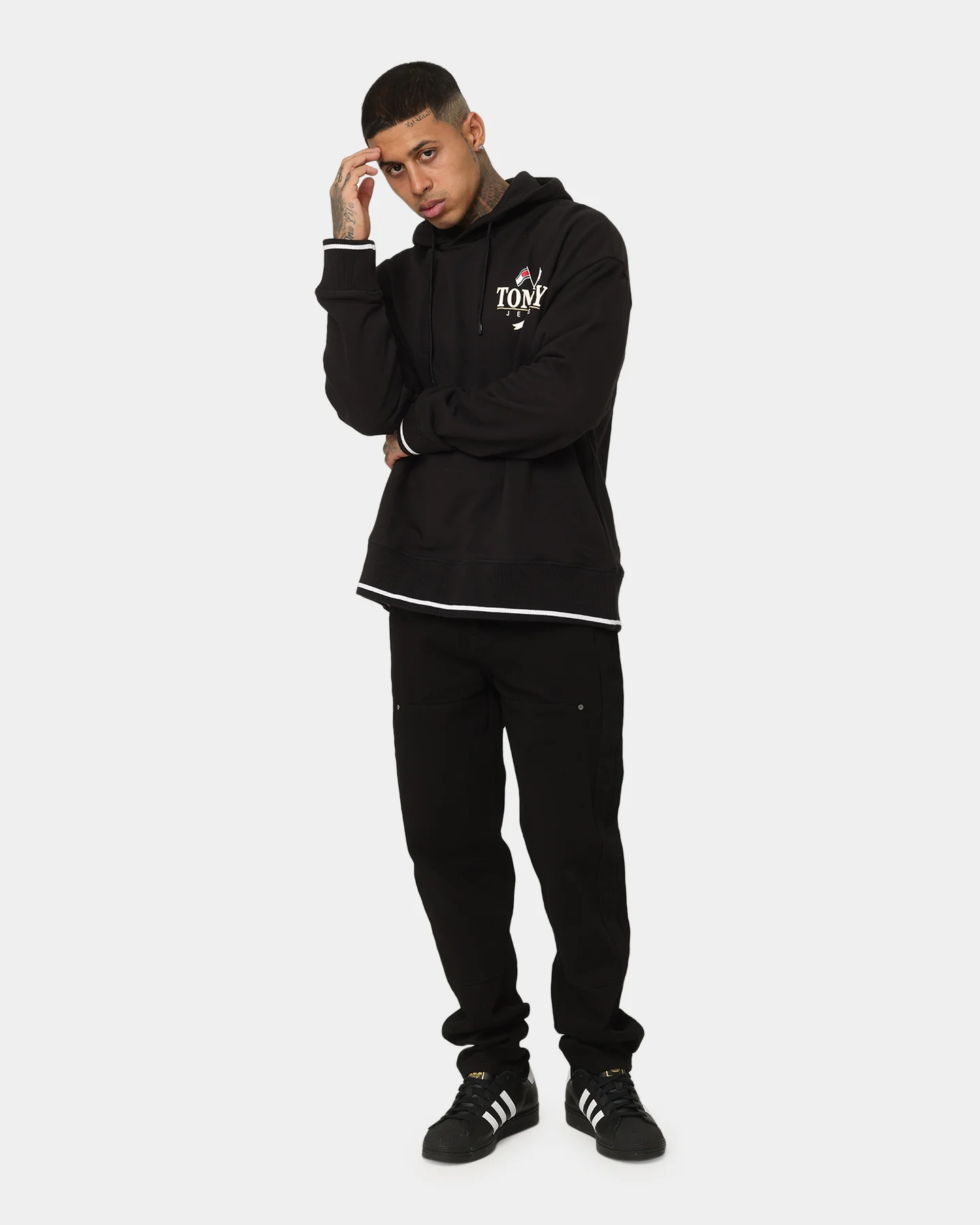 Tommy Jeans TJM Skater Prep Back Hoodie Black - Image 8