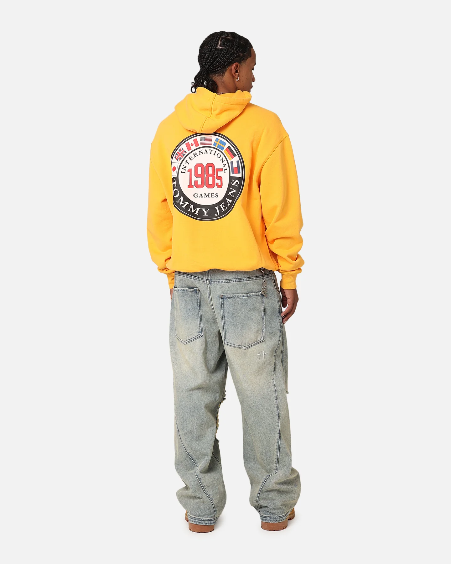 Tommy Jeans TJU Archive Games Hoodie College Gold - Image 3