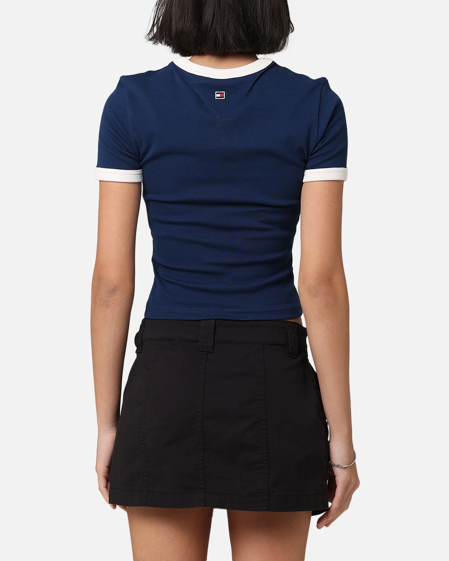 Tommy Jeans Women's TJW Archive Games Ringer T-Shirt Twilight Indigo - Image 3