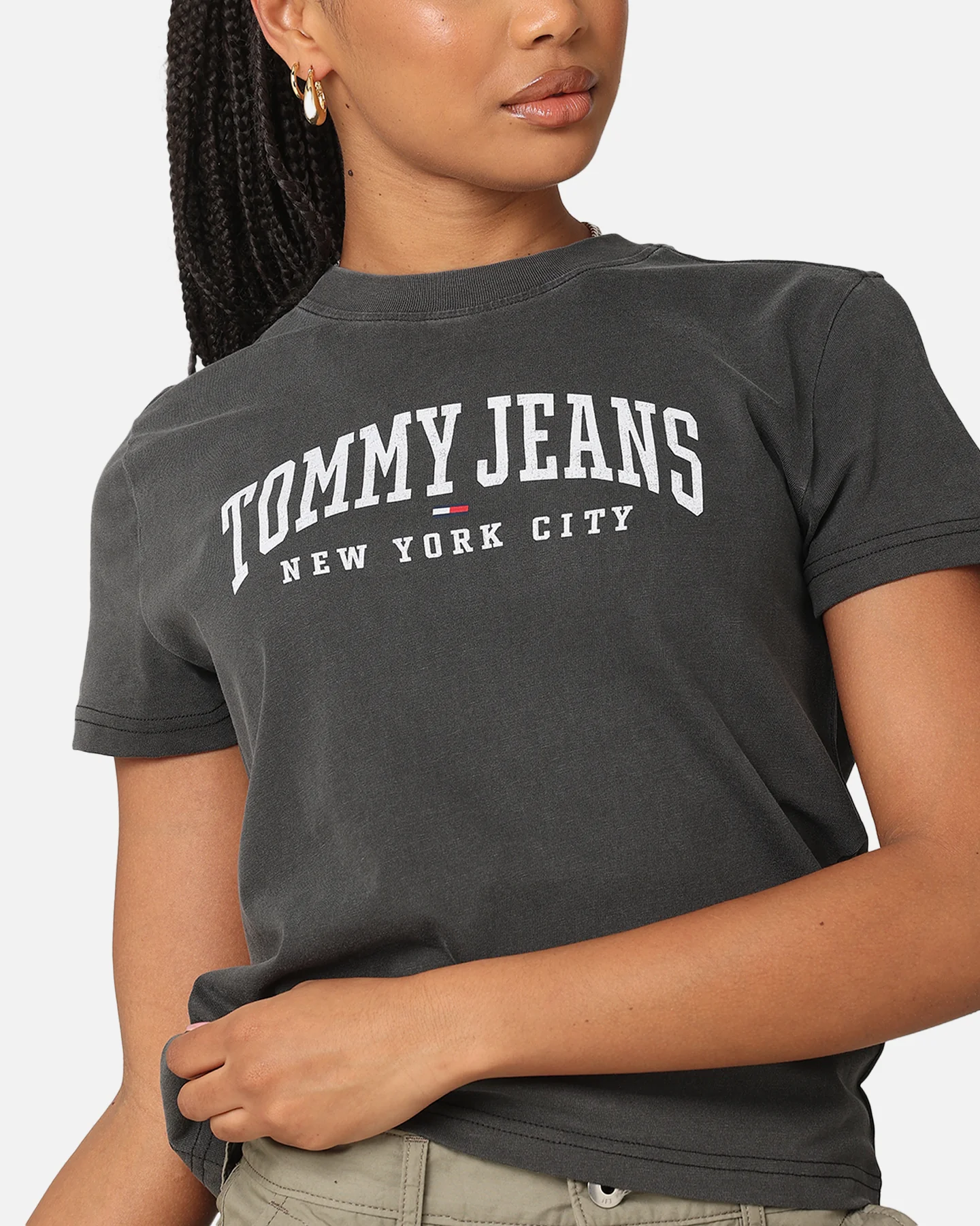 Tommy Jeans Women's TJW Varsity T-Shirt Black - Image 6