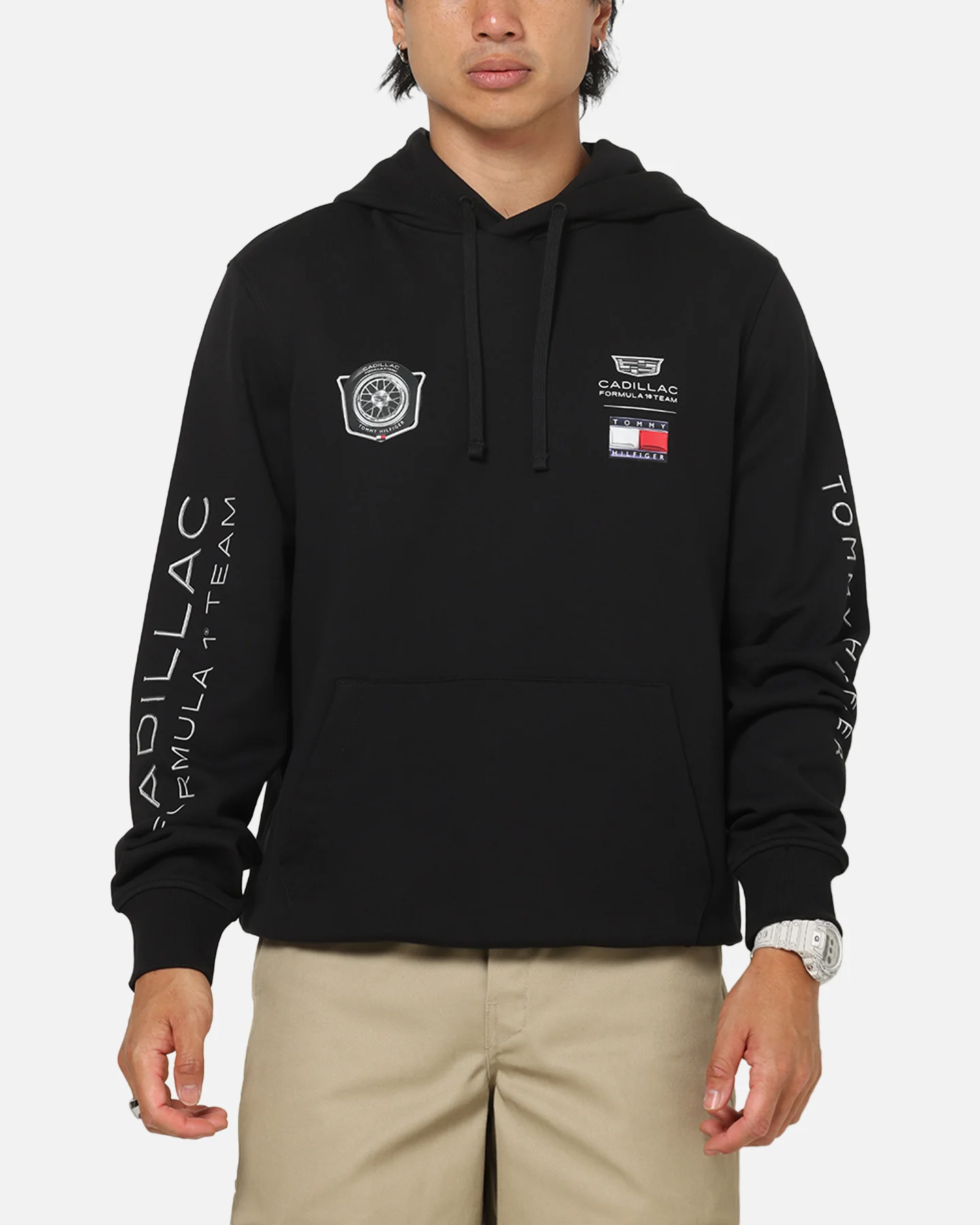 Tommy Hilfiger X Cadillac Formula 1 Team Car Graphic Hoodie Black - Image 2