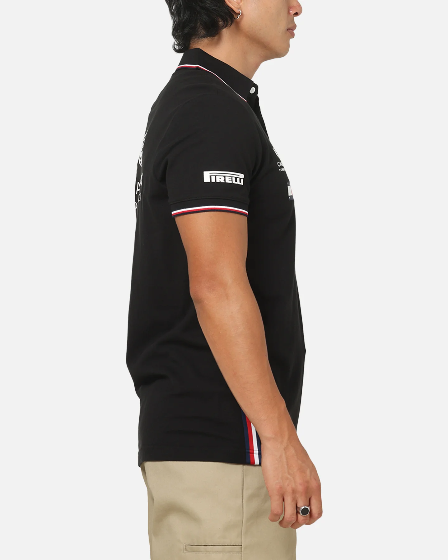 Tommy Hilfiger X Cadillac Formula 1 Team Replica Polo Shirt Black - Image 5