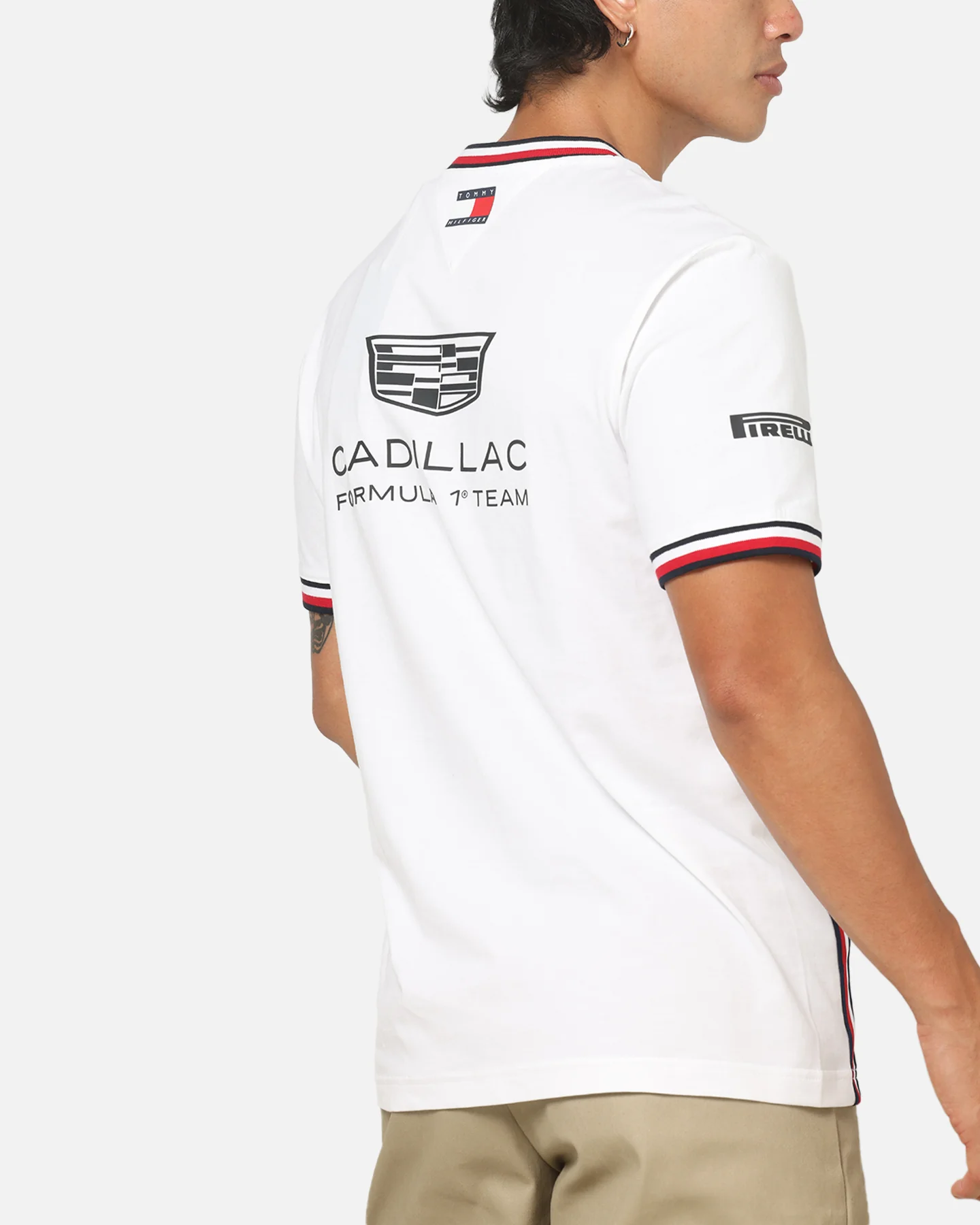 Tommy Hilfiger X Cadillac Formula 1 Team Replica T-Shirt White - Image 7