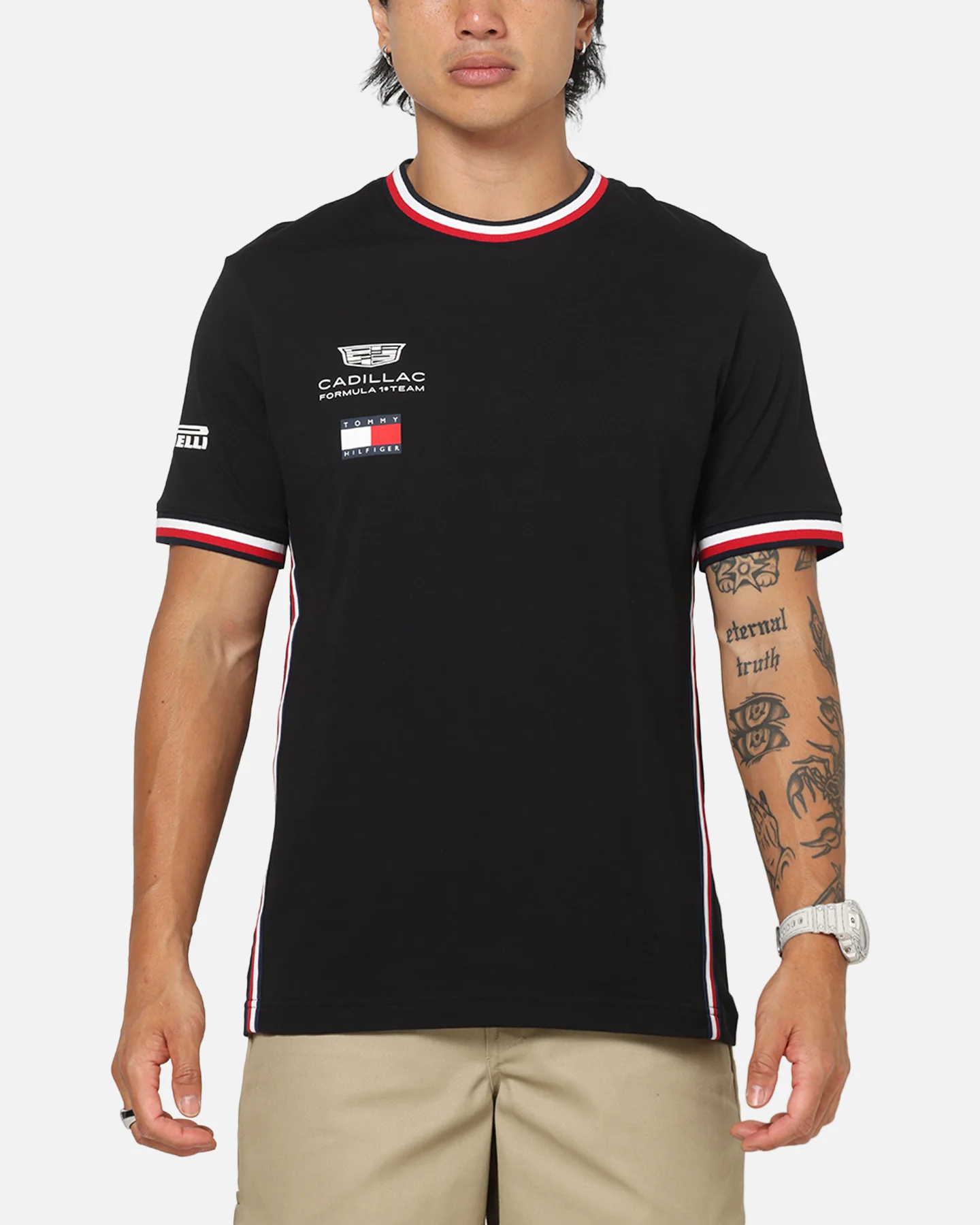 Tommy Hilfiger X Cadillac Formula 1 Team Set Up T-Shirt Black - Image 2