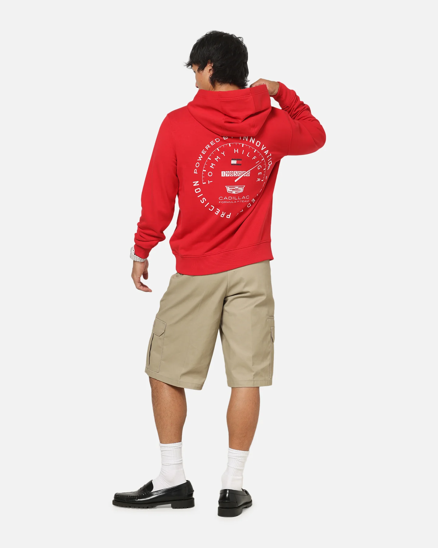 Tommy Hilfiger X Cadillac Formula 1 Team Speedometer Hoodie Red - Image 3