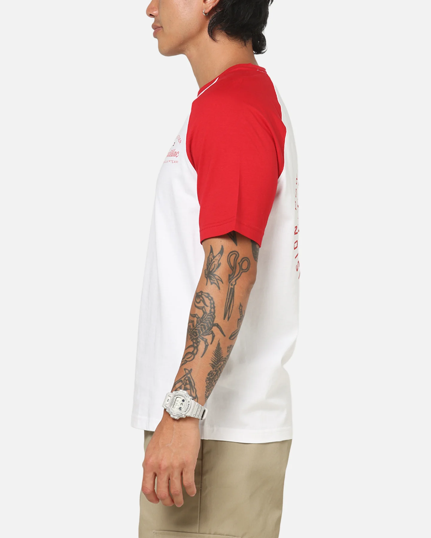 Tommy Hilfiger X Cadillac Formula 1 Team Speedometer T-Shirt White/Red - Image 6