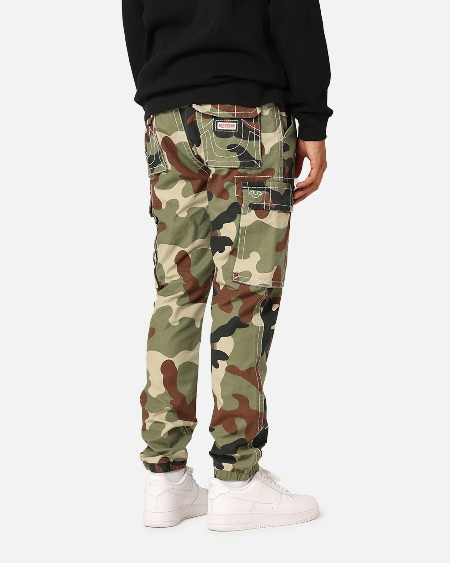 True Religion Big T Cargo Jogger Pants Camo - Image 3