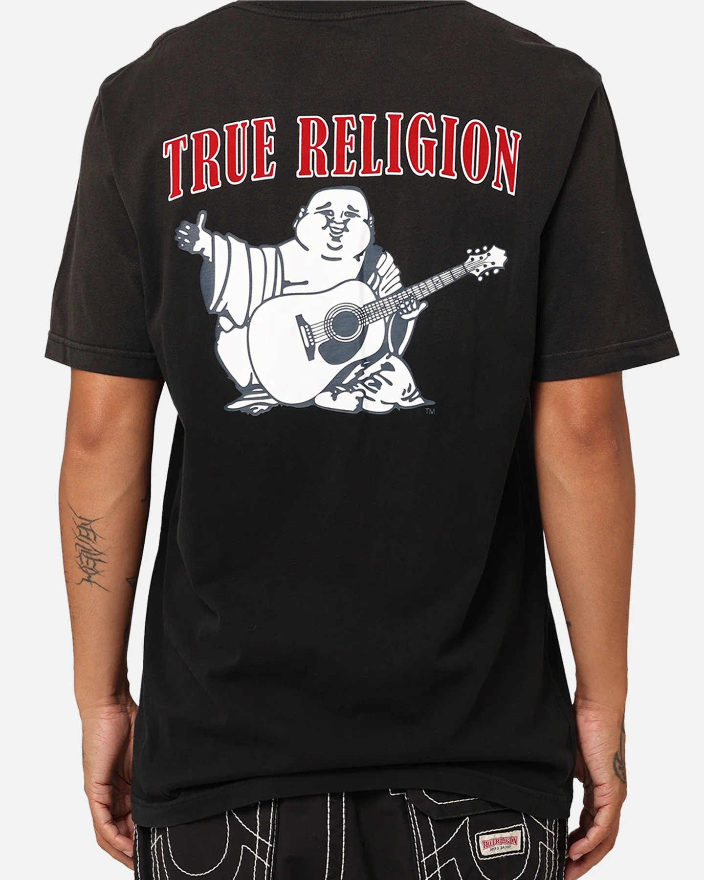 True Religion JV7 Washed T-Shirt Jet Black - Image 5