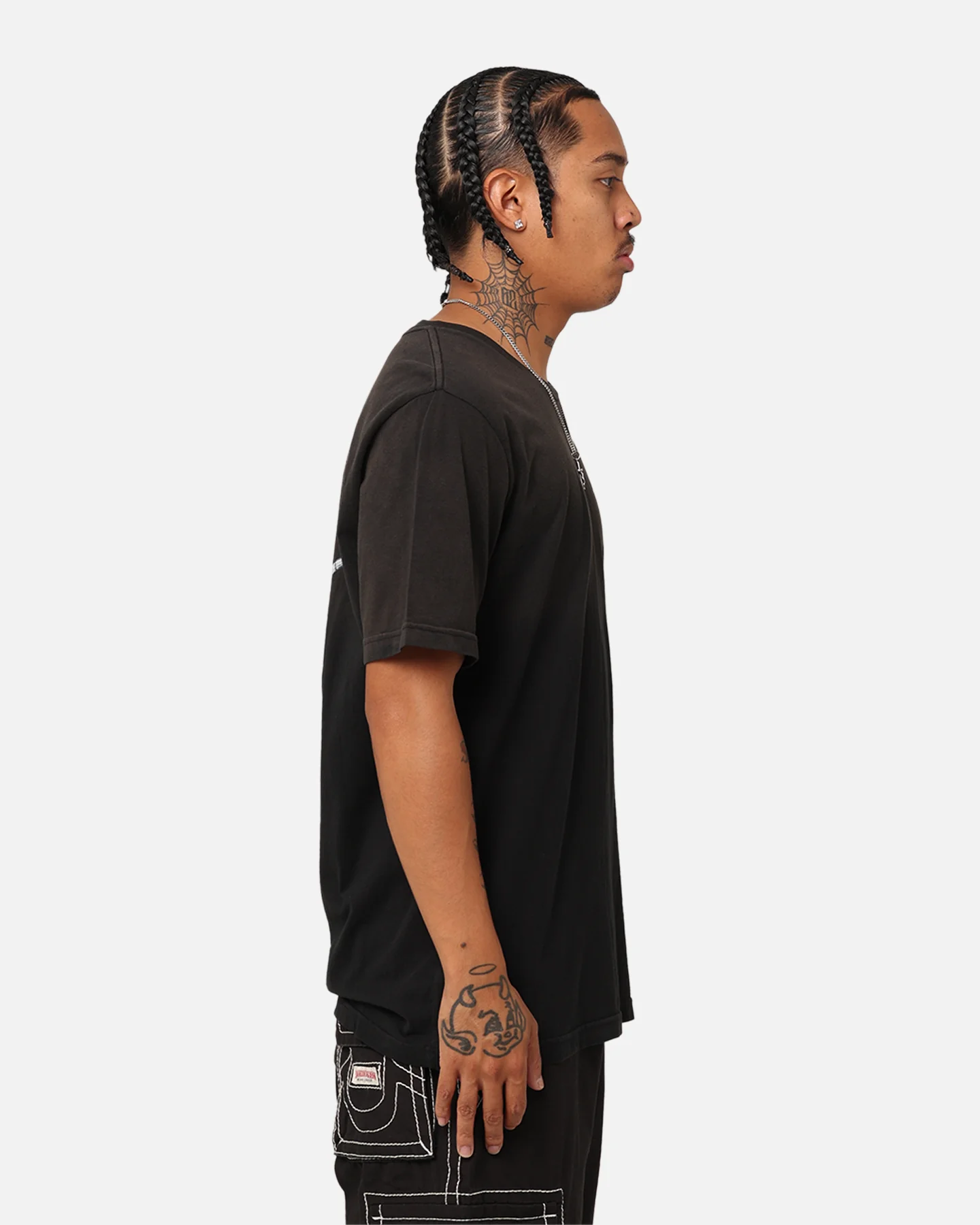 True Religion JV7 Washed T-Shirt Jet Black - Image 6