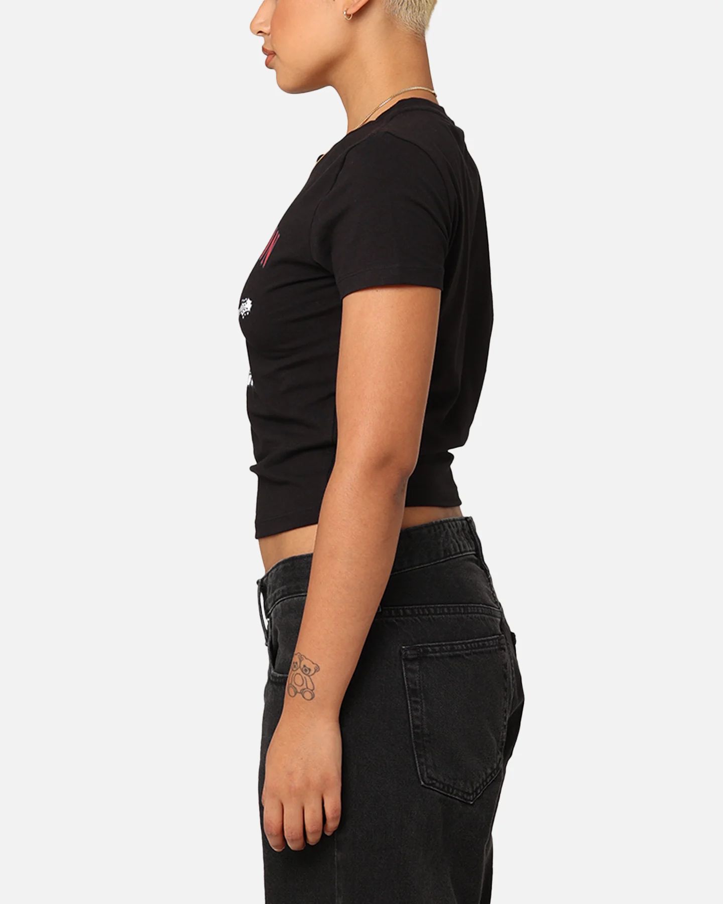 True Religion Women's Buddha Baby T-Shirt Black - Image 5