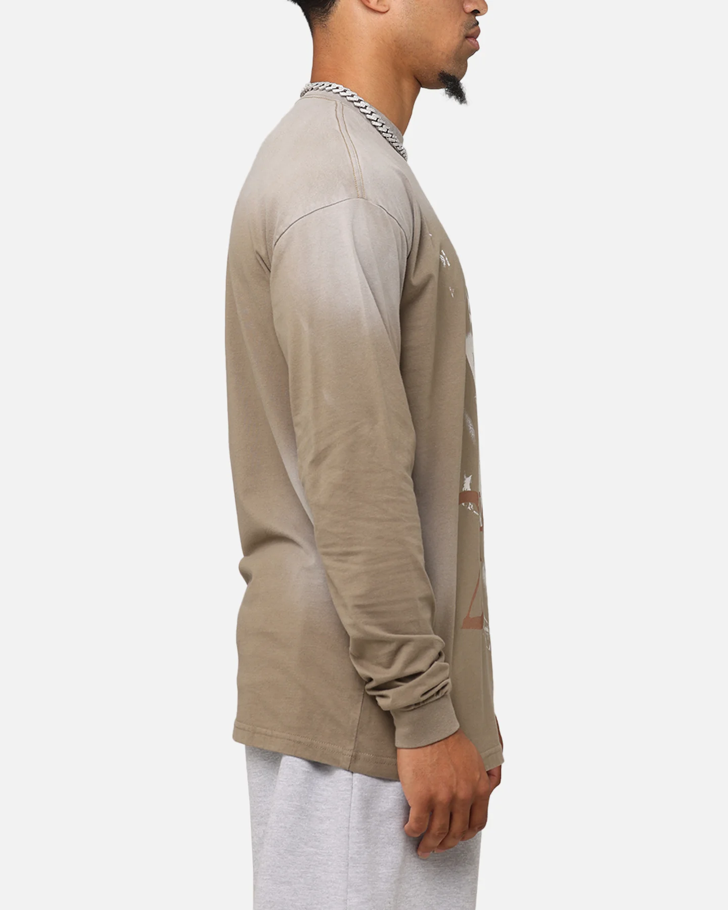 Tupac 2Pac Hem Vintage Long Sleeve T-Shirt Brown - Image 4
