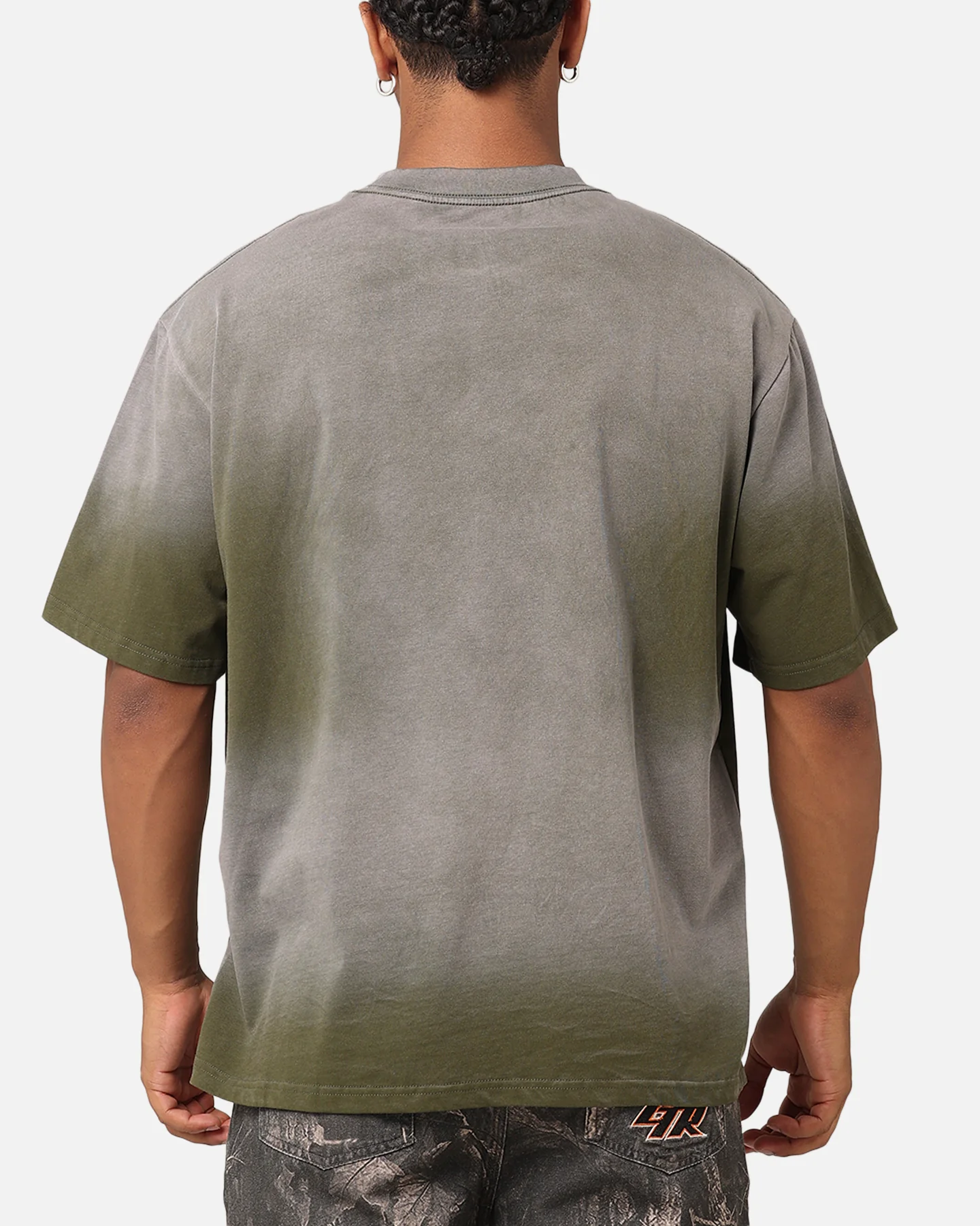 Tupac Never Change Sunfade T-Shirt Vintage Olive - Image 3