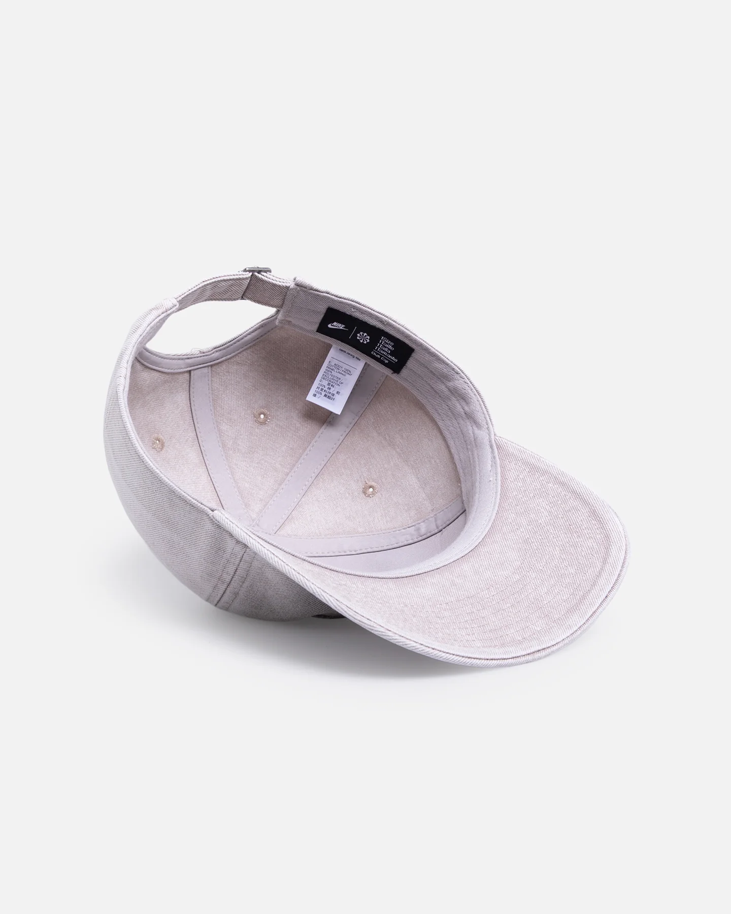 Nike Club Unstructured Denim Patch Cap Strapback College Grey - Image 6