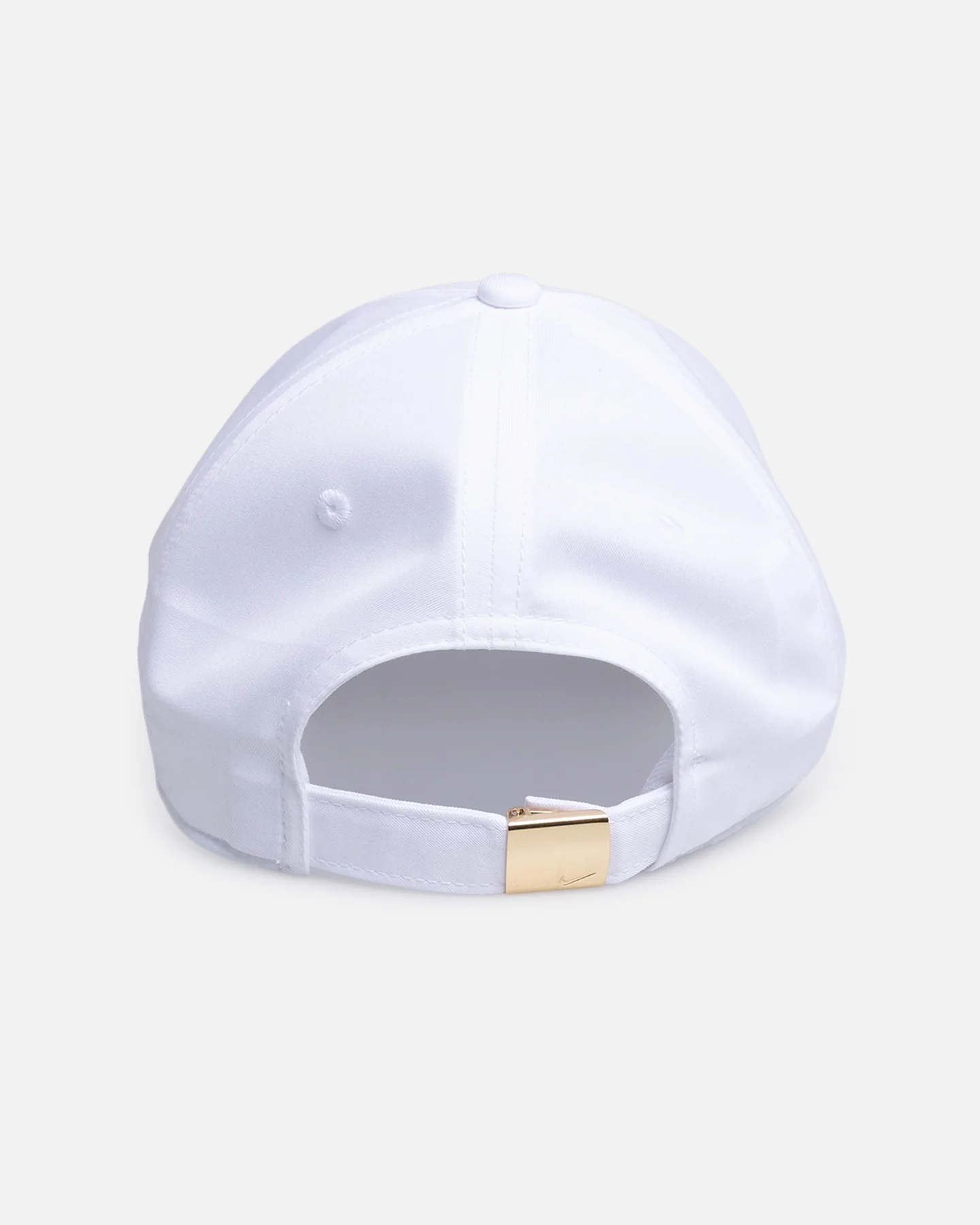 Nike Dri-FIT Club Unstructured Metal Swoosh Strapback Cap White - Image 2