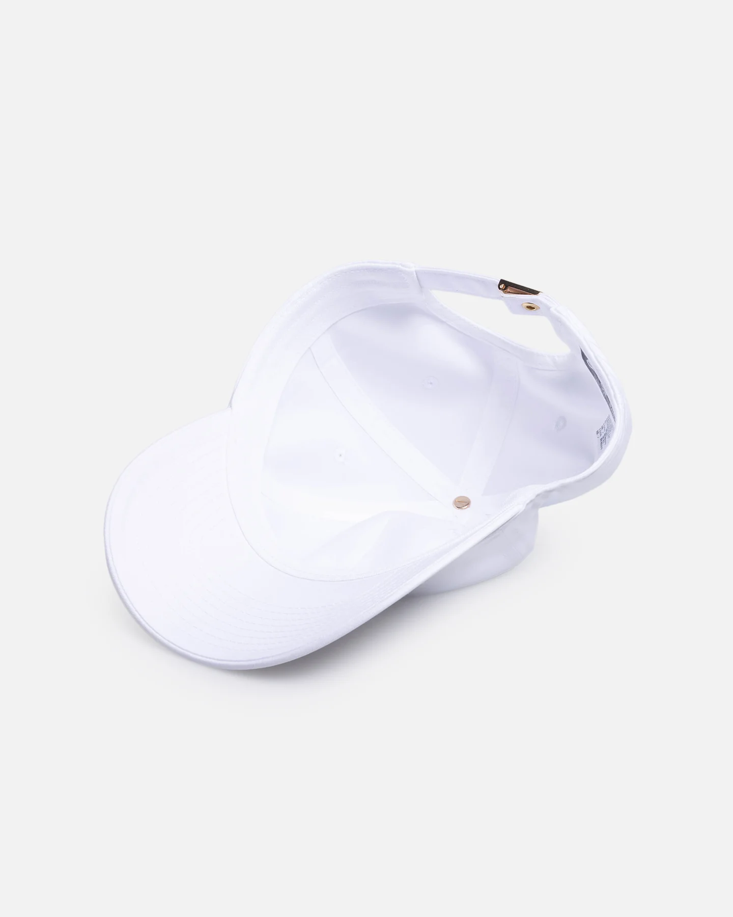 Nike Dri-FIT Club Unstructured Metal Swoosh Strapback Cap White - Image 6