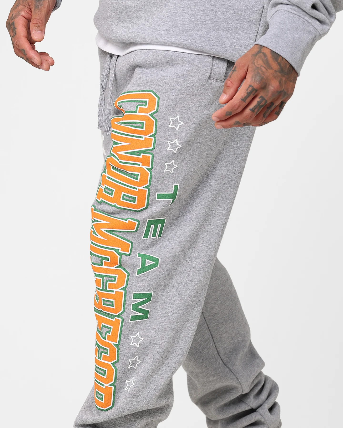 UFC By 73Studio Conor McGregor Team McGregor Sweatpants Grey - Image 4